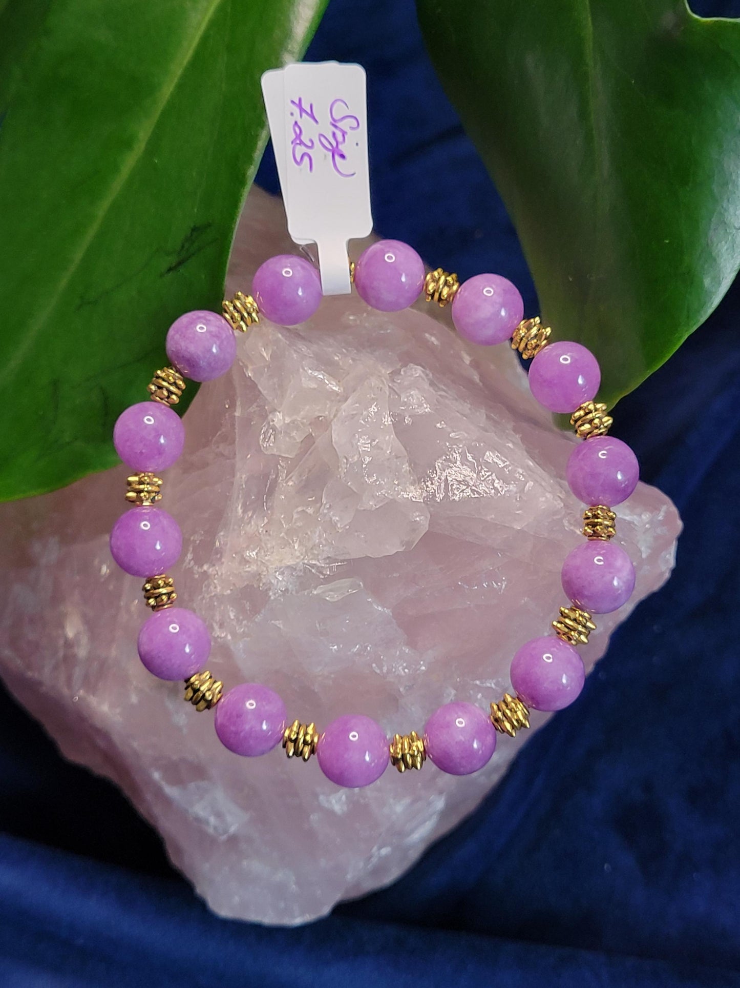 Beautiful 10mm Authentic Lavender Jade Bracelet-Uniquely Handmade-Wedding Anniversary Birthday Christmas Gift-Abundance Compassion Harmony