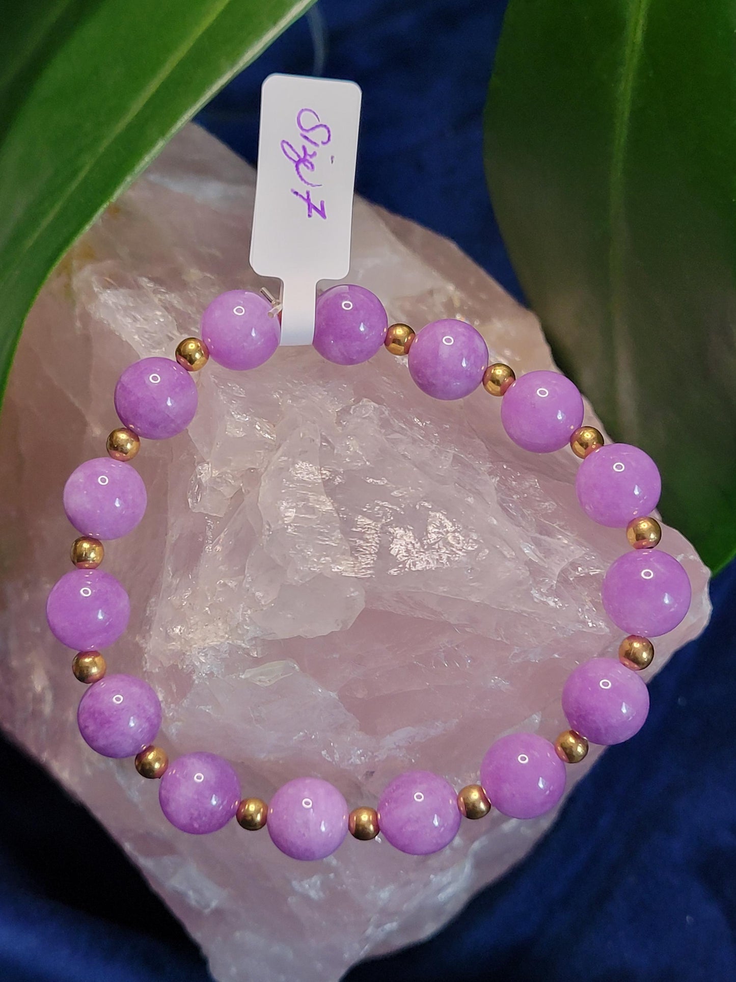 Beautiful 10mm Authentic Lavender Jade Bracelet-Uniquely Handmade-Wedding Anniversary Birthday Christmas Gift-Abundance Compassion Harmony