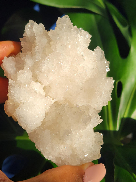 Beautiful White Aragonite, Cave Calcite Specimen from Mexico - Natural Gemstone Cluster - Home Decor - Gift - 294 grams