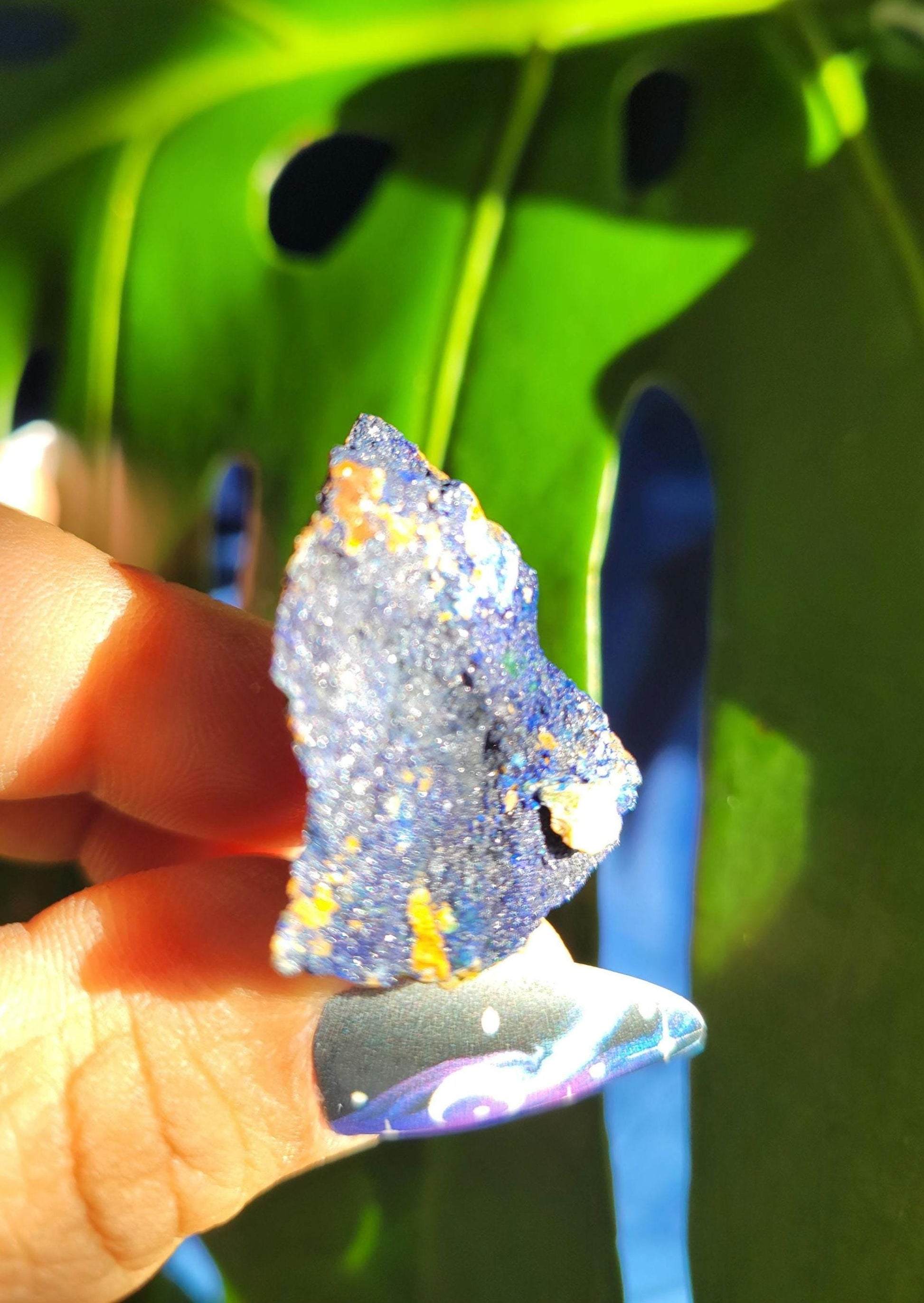 Azurite and Malachite Specimen in Display Case-Collector Birthday Christmas Gift Ideas-Strength and Abundance Energy-Blue and Green-31g