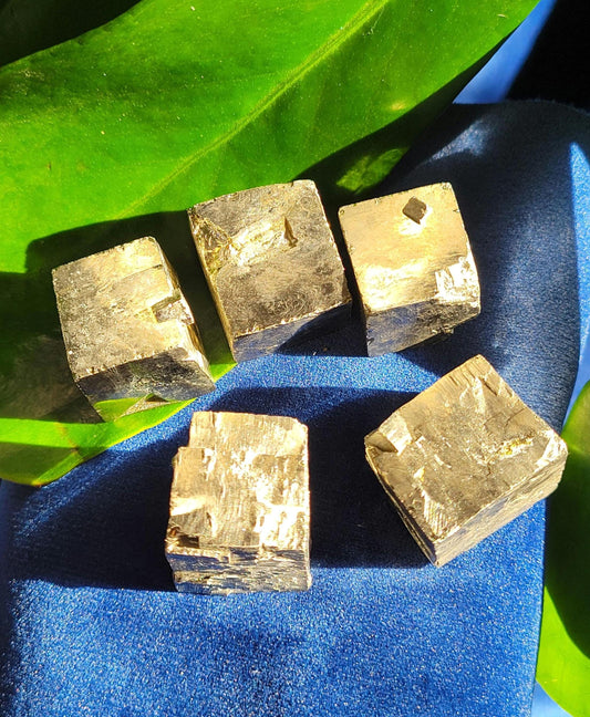 Pretty and Shiny cubes of Pyrite from Spain - Your Pick - Crystal Collector Christmas Birthday Gift Ideas - Gold Love - 19-28 grams