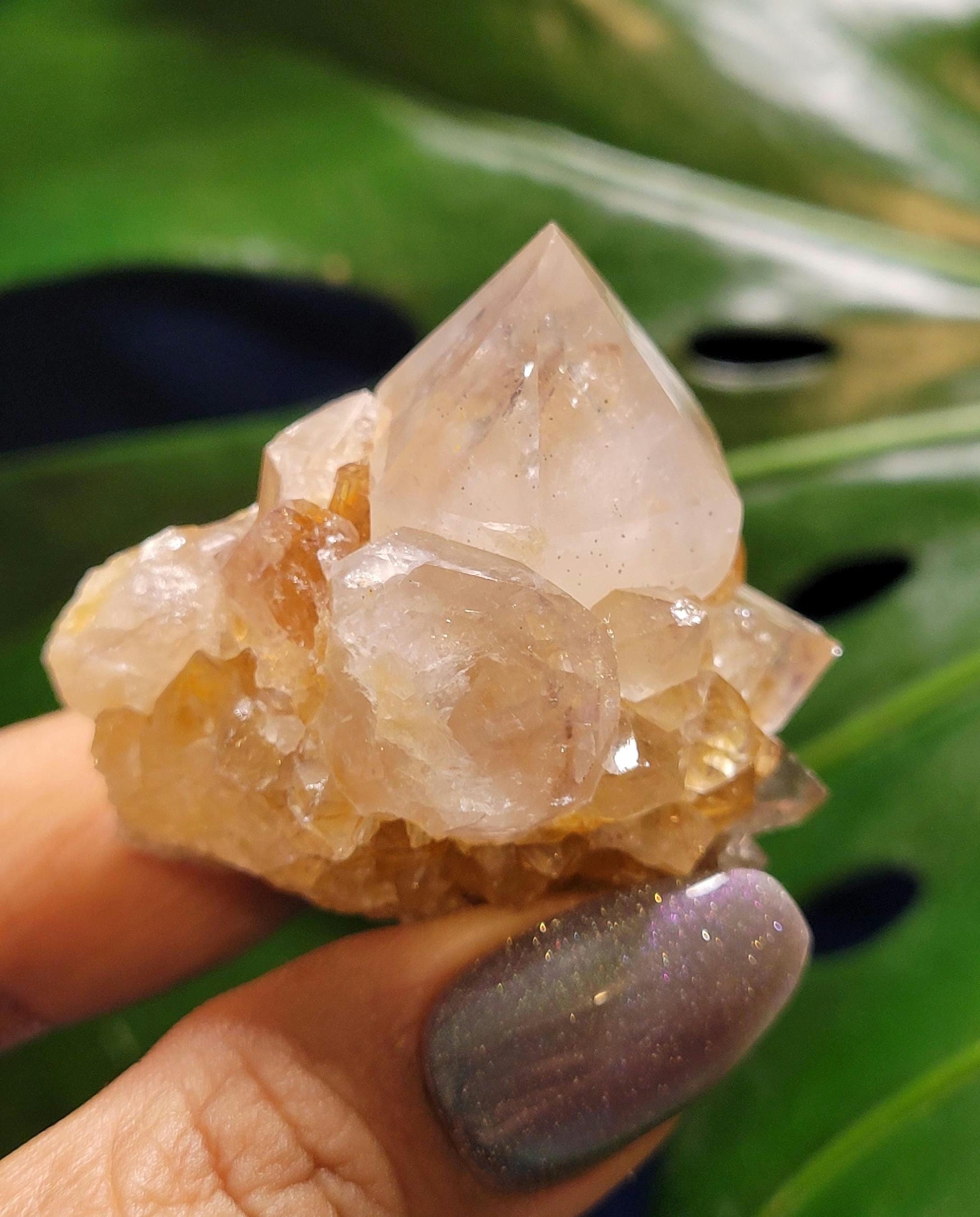 Stunning Spirit Quartz Cluster from South Africa - Crown Chakra Meditation - Birthday Collectors Christmas Party Gift Ideas - Lavender - 49g