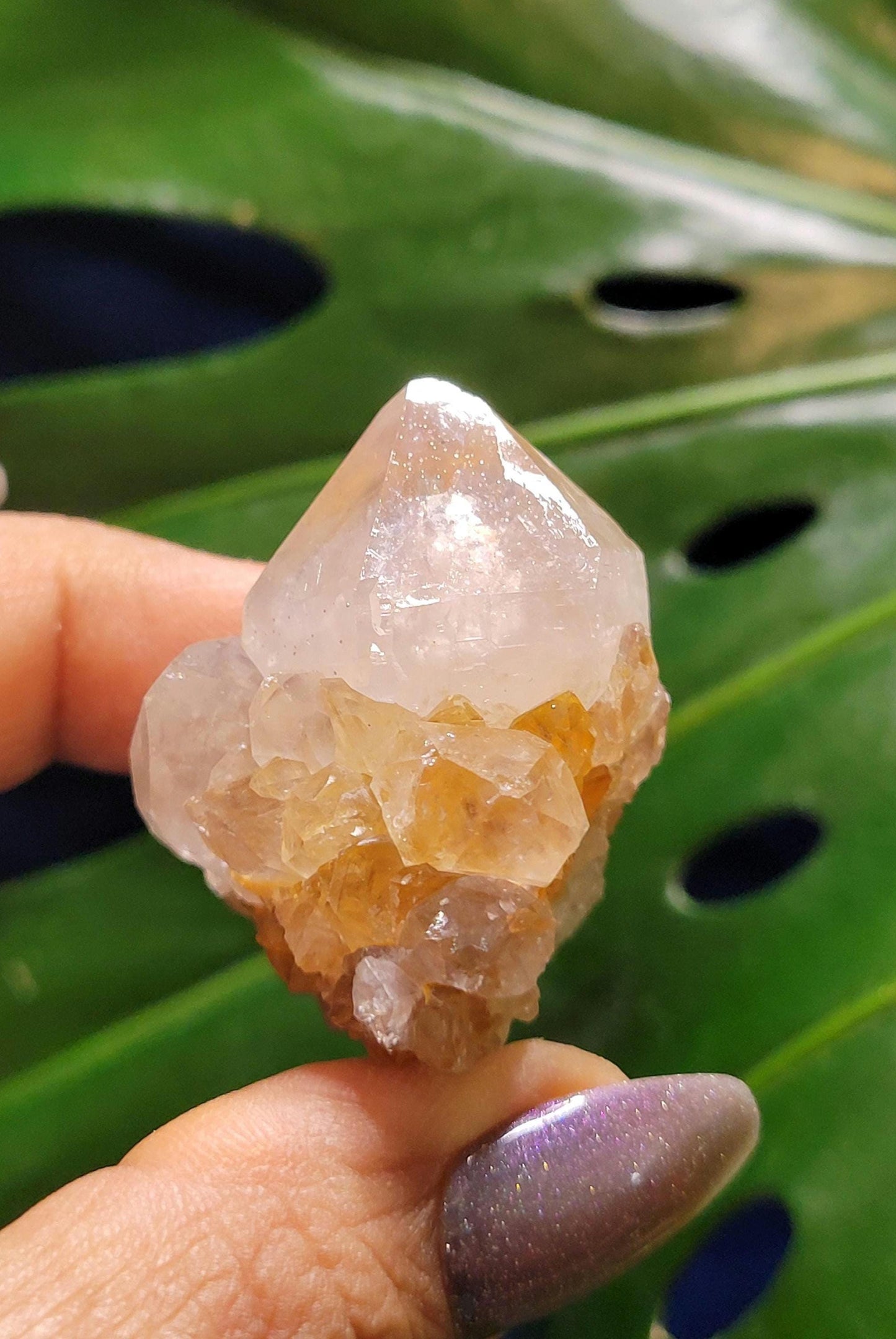 Stunning Spirit Quartz Cluster from South Africa - Crown Chakra Meditation - Birthday Collectors Christmas Party Gift Ideas - Lavender - 49g