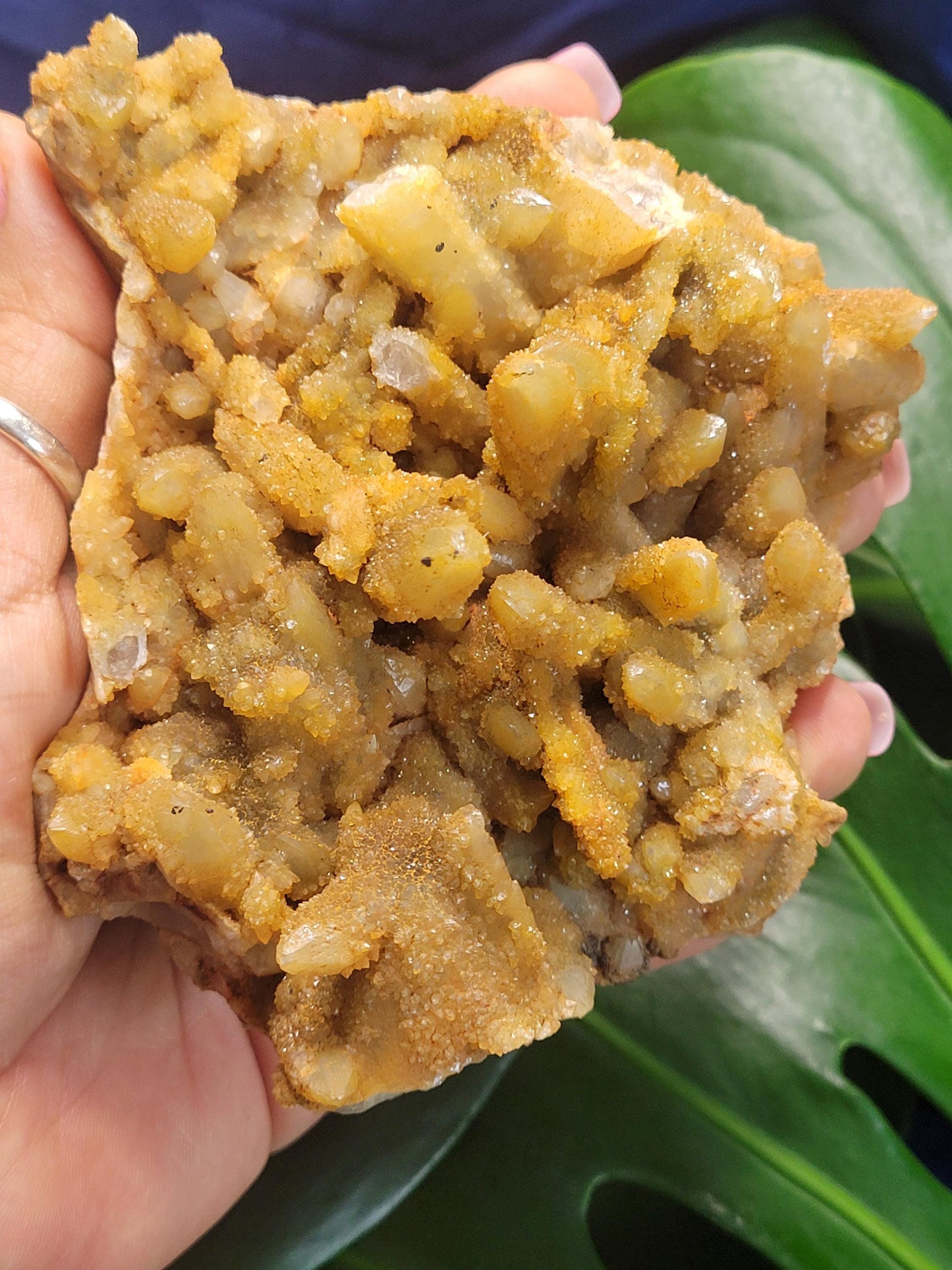 Limonite Golden Quartz Cluster from South Africa | Stunning, Rare and Uncommon | Spirit Fairy Quartz | Meditation | Gift Ideas | Gold | 350g