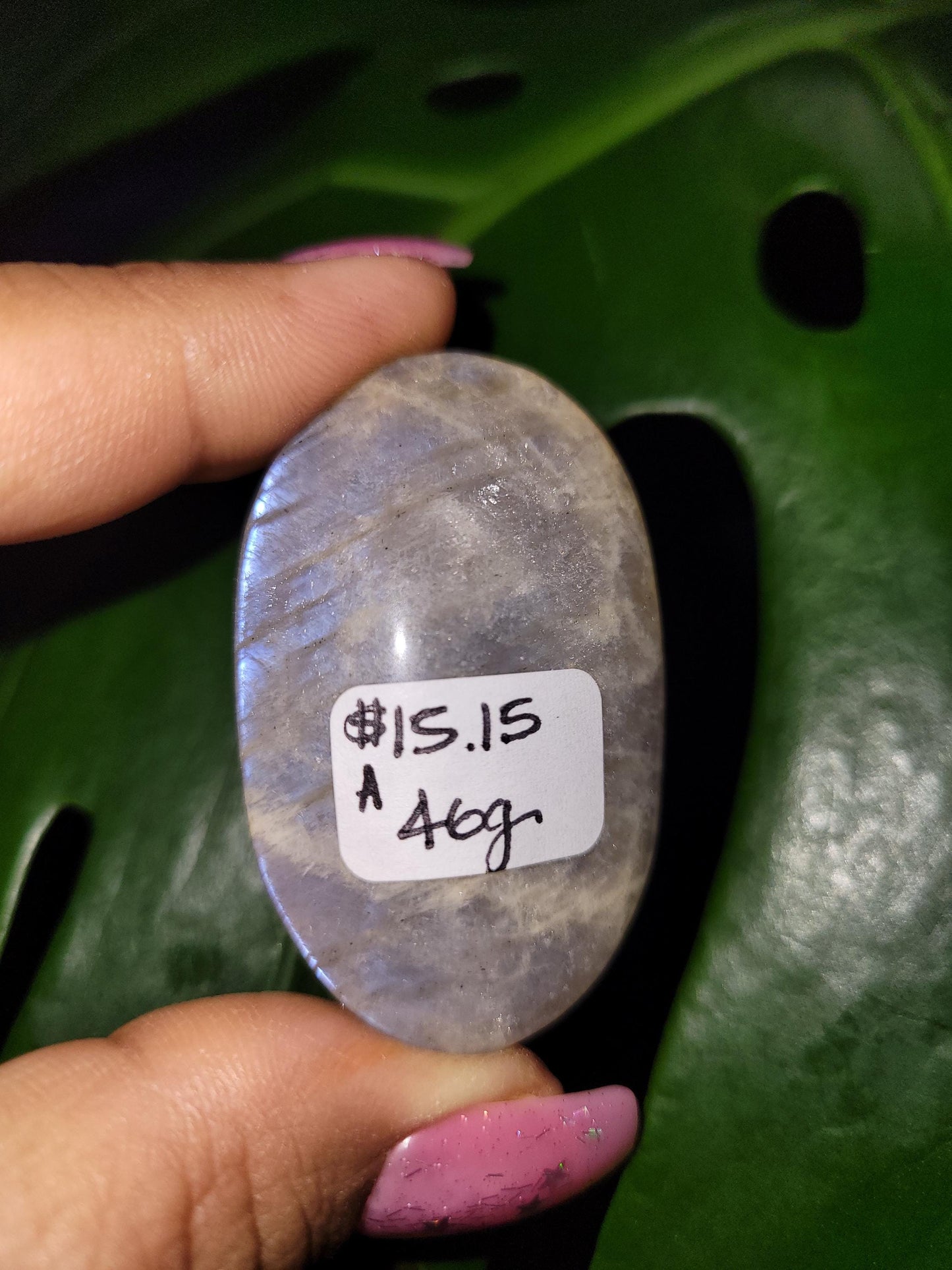Moonstone Palmstone with Blue Flash | Your Pick | Meditation Tool |Pocket Crystals | Home Decor | Birthday Valentines Day Love Gift Ideas