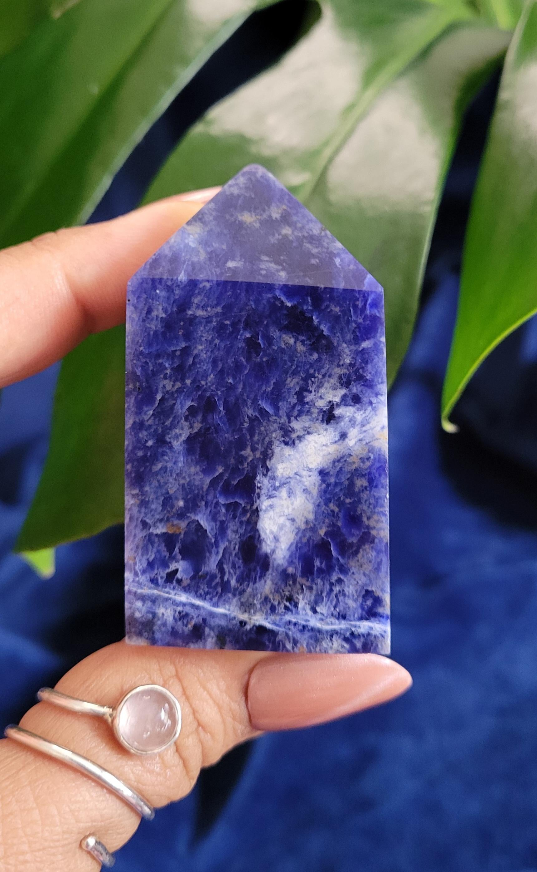 Sodalite Crystal Towers | Your Pick | Birthday Party Christmas Gift Ideas | Crystal Collectors | Brazil | Blue White Silver Orange Pink