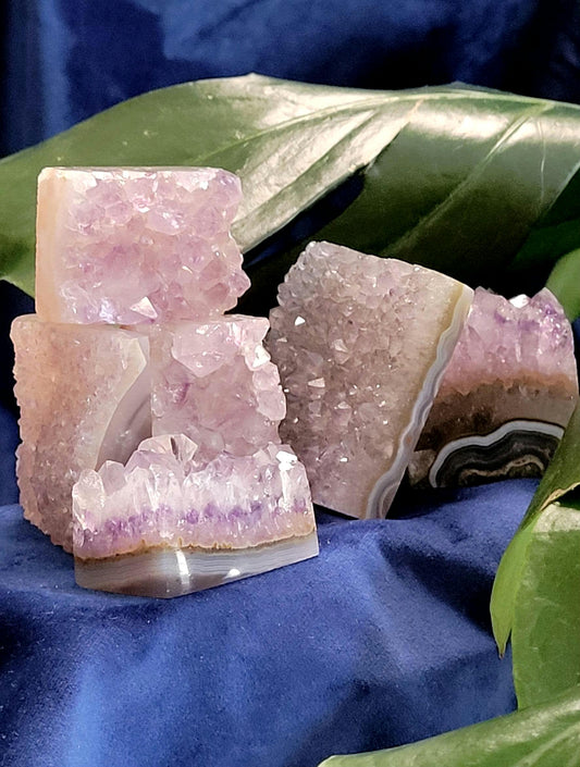 High Quality Amethyst Squares half polished from Brazil | Home Decor |Crystal Collector | Gift Ideas | Your Pick