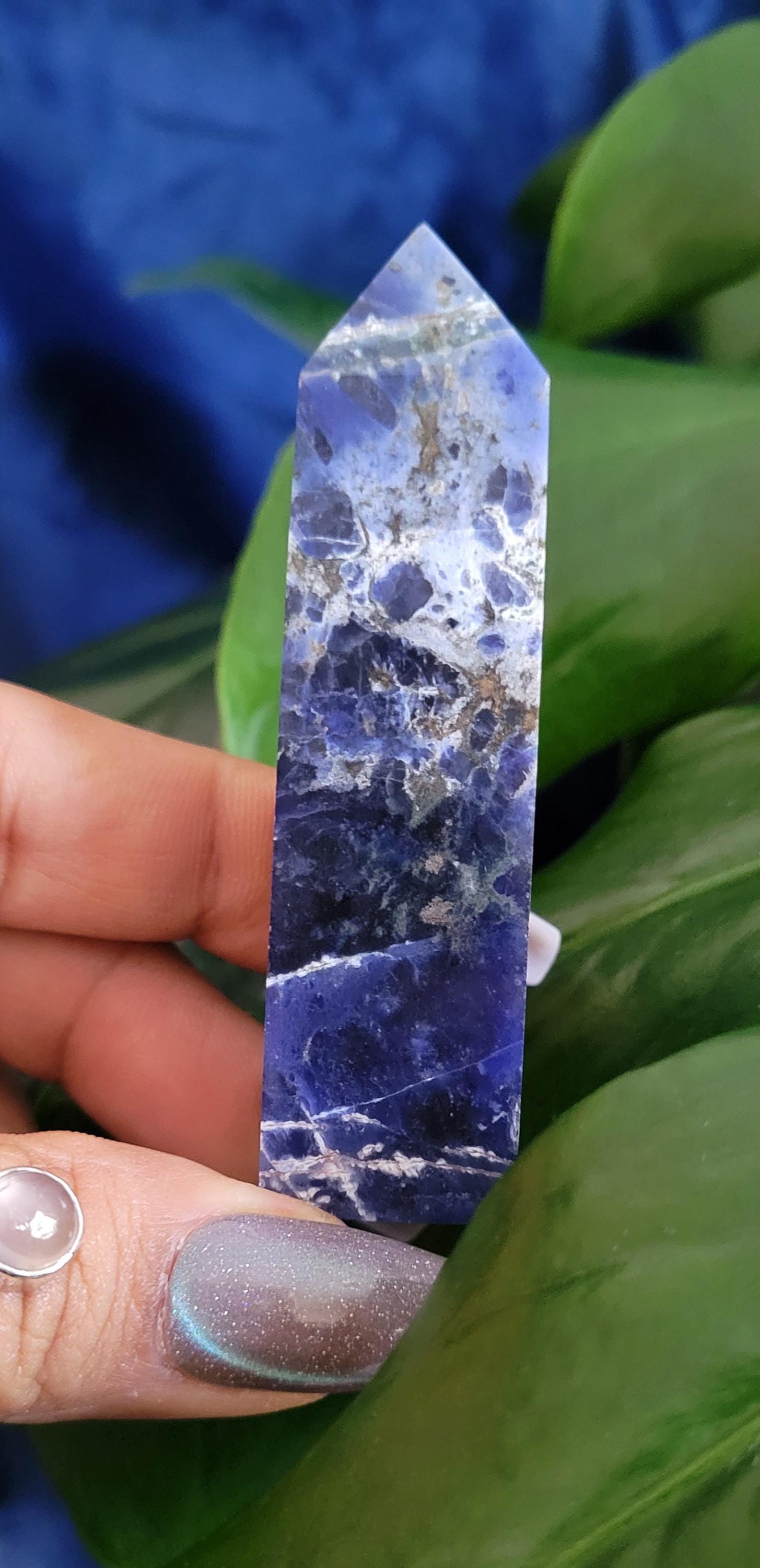Sodalite Crystal Towers | Your Pick | Birthday Party Christmas Gift Ideas | Crystal Collectors | Brazil | Blue White Silver Orange Pink