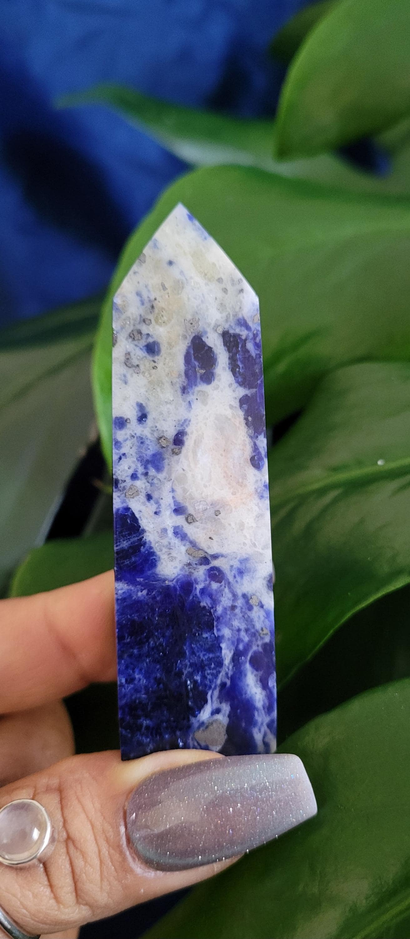 Sodalite Crystal Towers | Your Pick | Birthday Party Christmas Gift Ideas | Crystal Collectors | Brazil | Blue White Silver Orange Pink