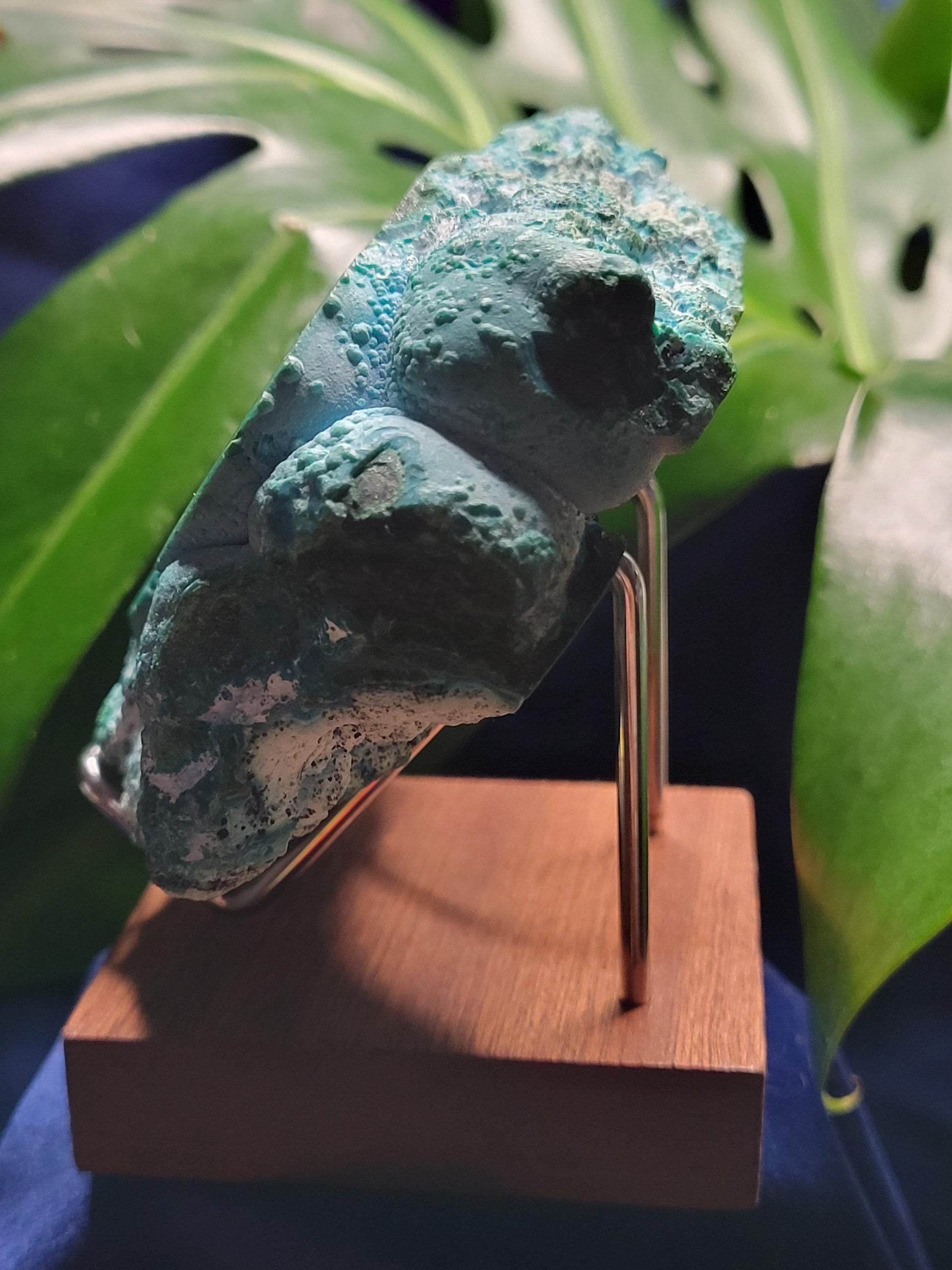 Malachite and Chrysocolla Specimen| Crystal Collector Piece|Birthday Christmas Gift Ideas|Strength and Abundance Energy|Green and Blue|419g