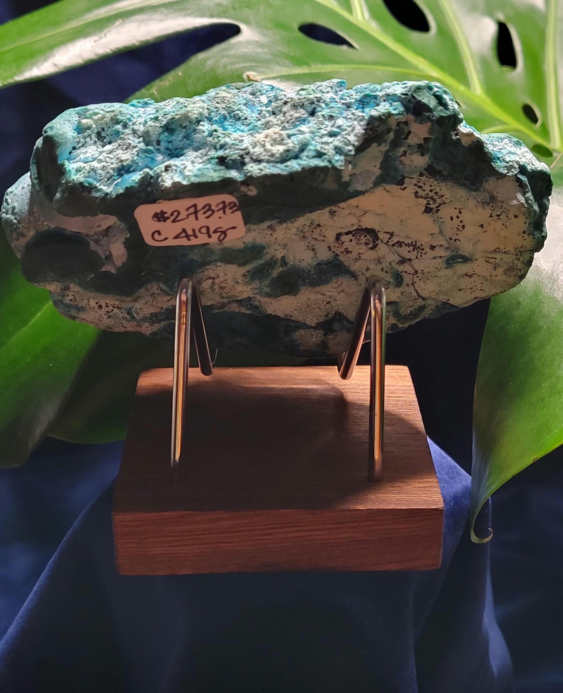 Malachite and Chrysocolla Specimen| Crystal Collector Piece|Birthday Christmas Gift Ideas|Strength and Abundance Energy|Green and Blue|419g