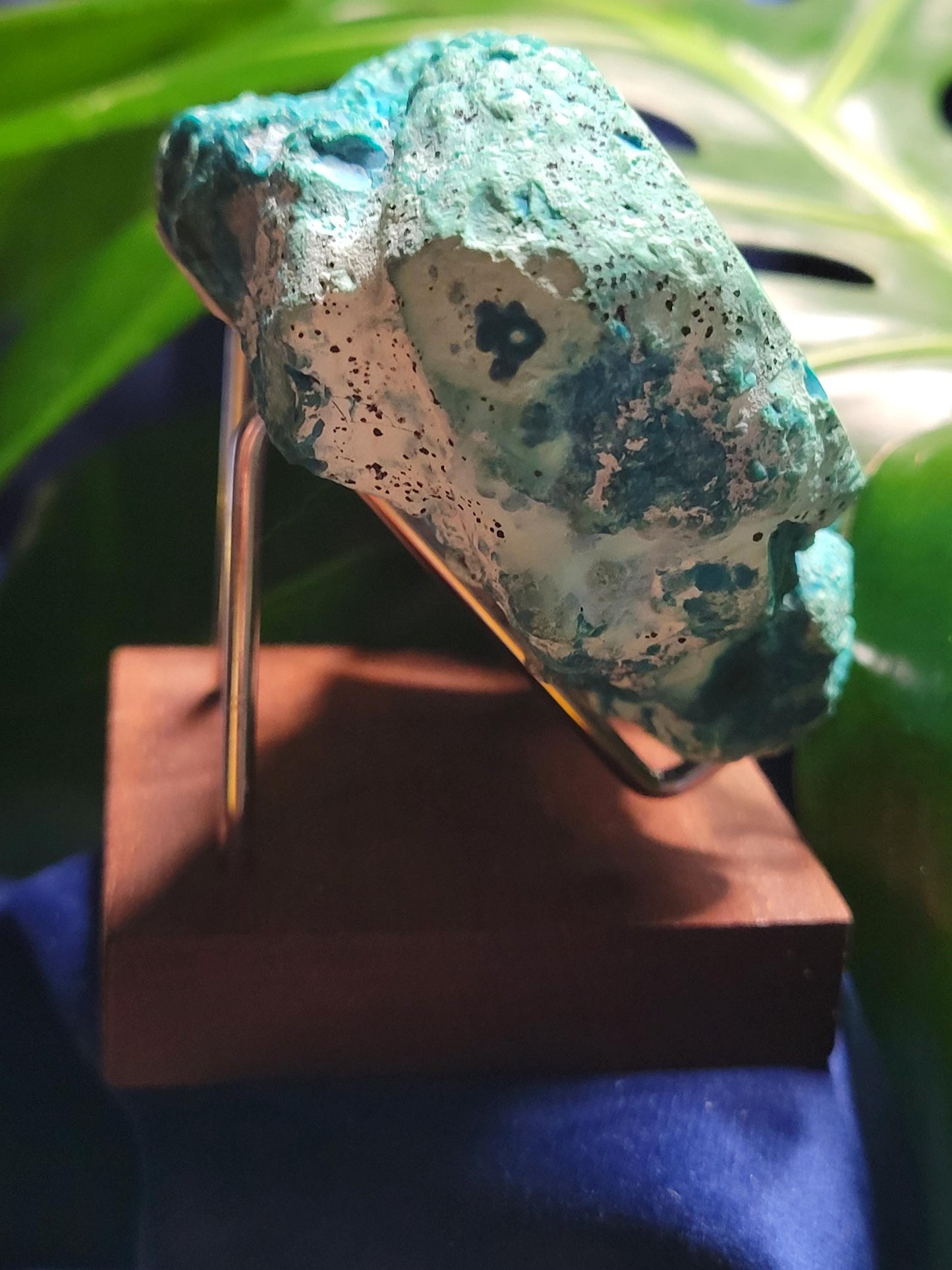 Malachite and Chrysocolla Specimen| Crystal Collector Piece|Birthday Christmas Gift Ideas|Strength and Abundance Energy|Green and Blue| 392g