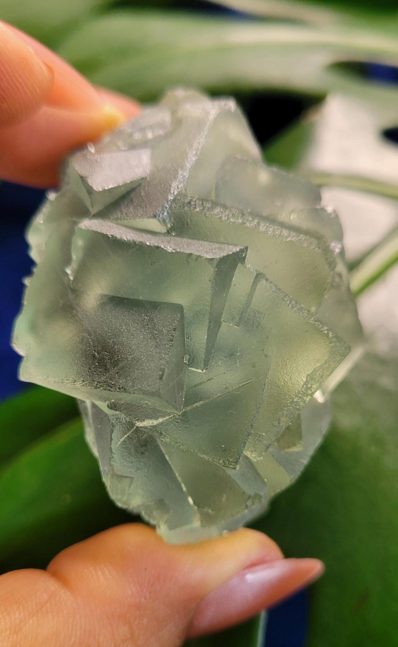 Gorgeous Green Fluorite Crystal Cube Cluster with Calcite | Crystal Collector | Home Decor | Birthday Christmas Love Gift | 146g