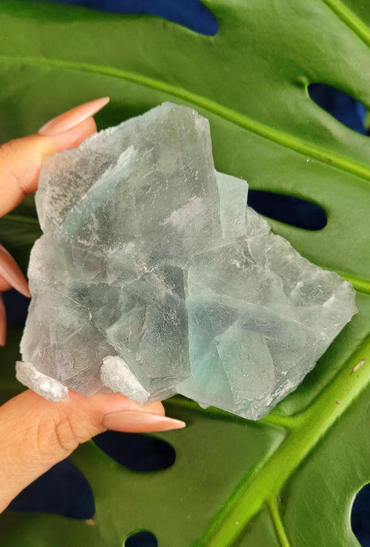 Etched Green Fluorite Crystal Cluster with Gorgeous Purple Phantoms and Calcite Inclusions | Crystal Collector | Home Decor | Gift | 230g