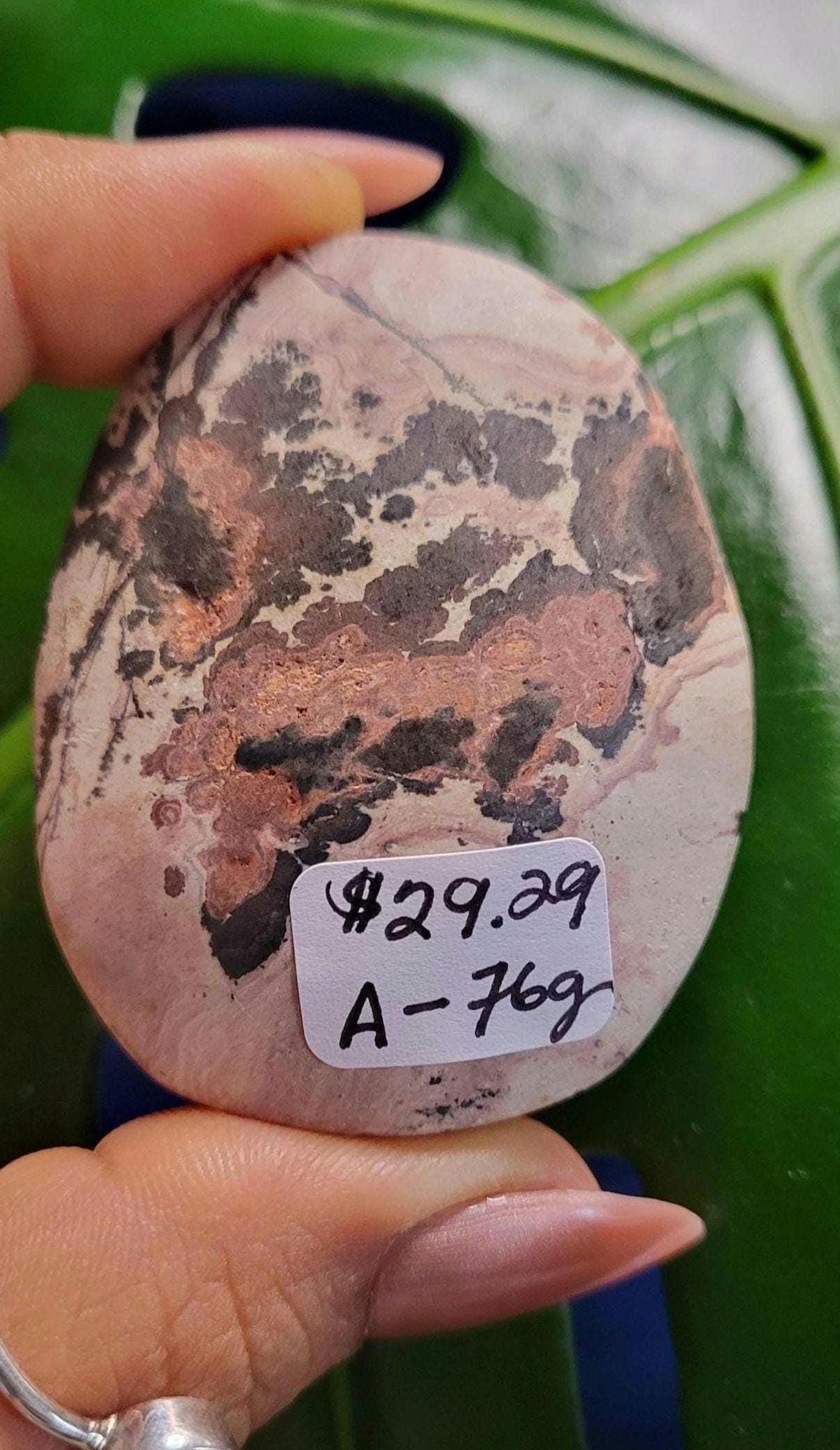 Picture Jasper Palm stone | Natural Landscapes of Art |Meditation Tool |Crystal Collector | Home Decor | Birthday Christmas Love Gift Ideas