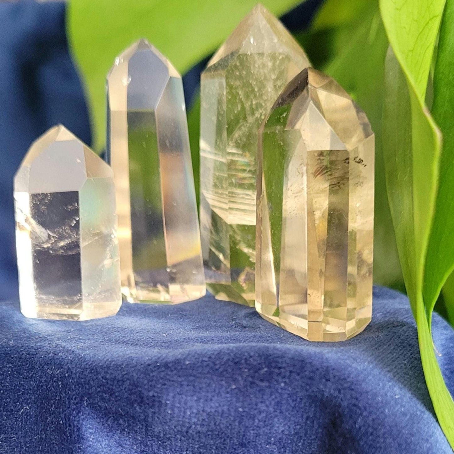 AAA Grade Natural Citrine Points from Brazil | Beautiful Polish | Birthday Christmas Gift Idea | Champagne Gold | Abundance and Creativity