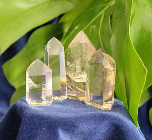 AAA Grade Natural Citrine Points from Brazil | Beautiful Polish | Birthday Christmas Gift Idea | Champagne Gold | Abundance and Creativity