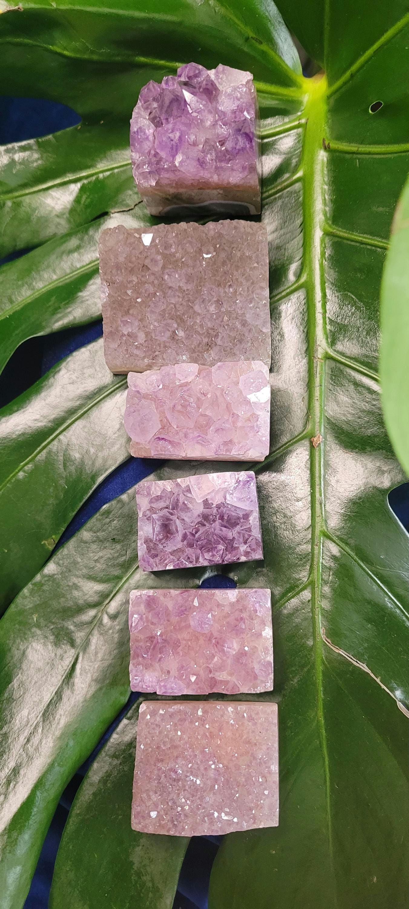 High Quality Amethyst Squares half polished from Brazil | Home Decor |Crystal Collector | Gift Ideas | Your Pick