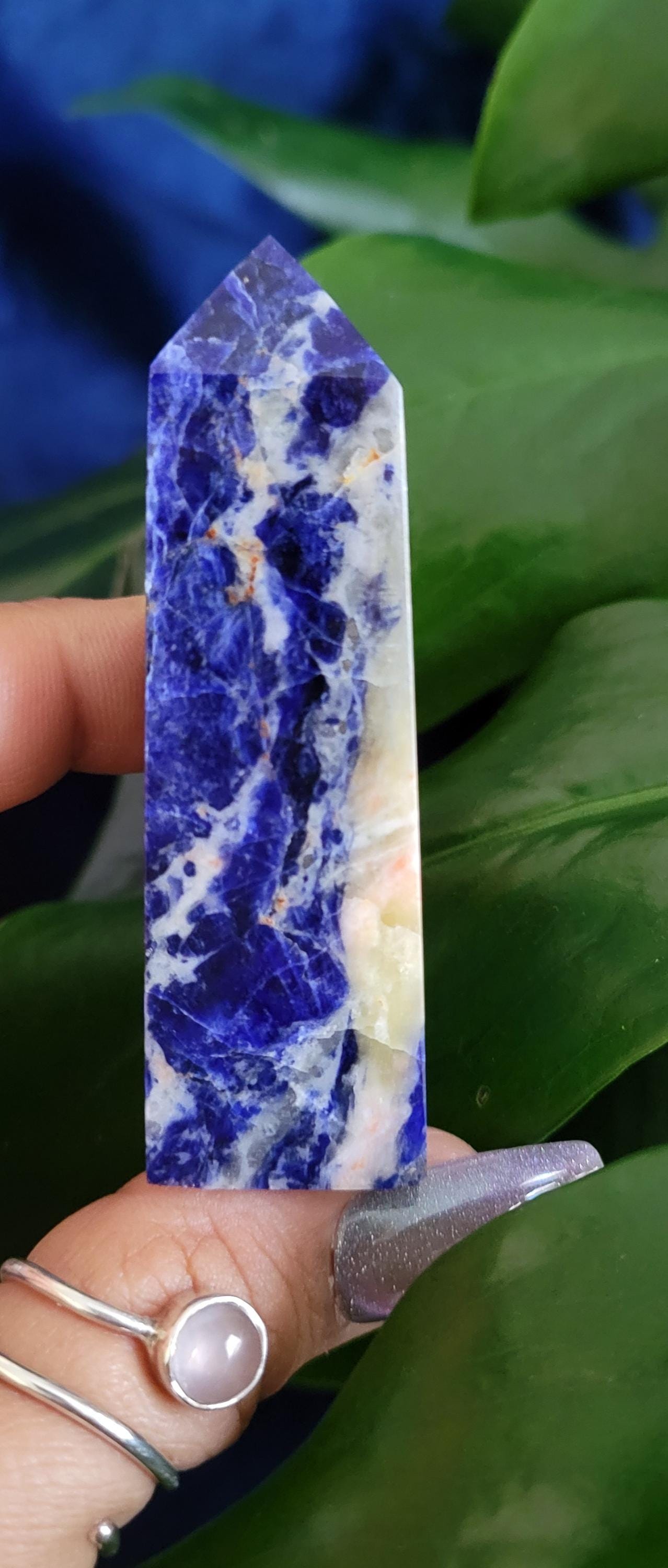 Sodalite Crystal Towers | Your Pick | Birthday Party Christmas Gift Ideas | Crystal Collectors | Brazil | Blue White Silver Orange Pink