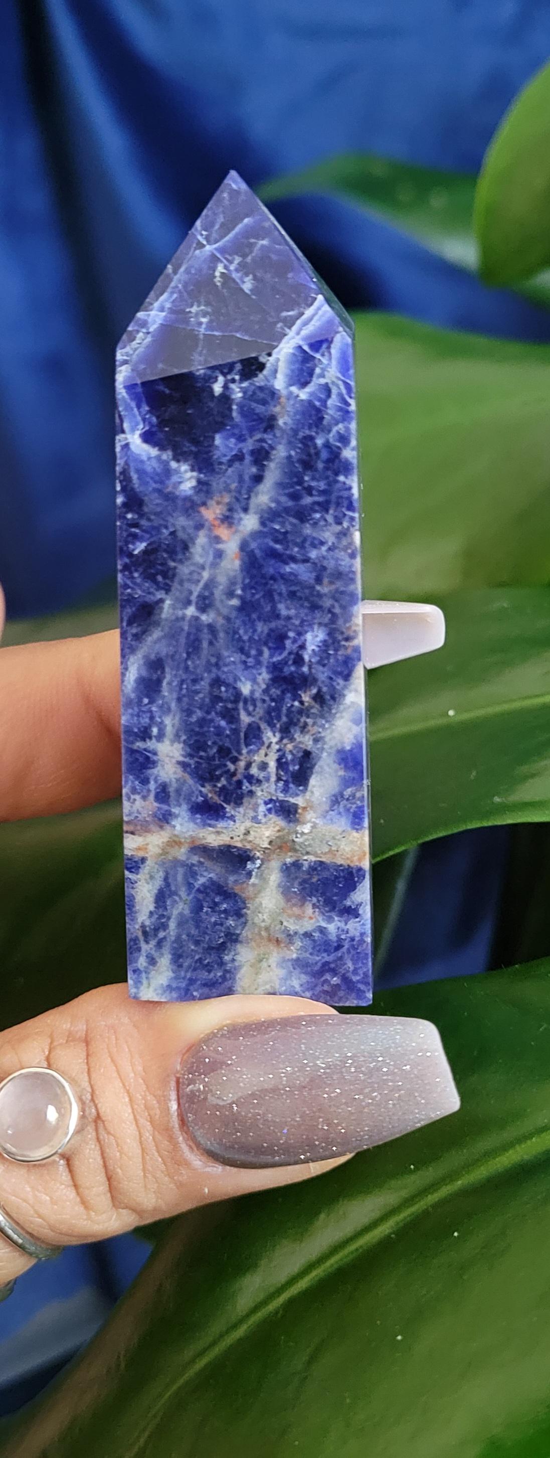 Sodalite Crystal Towers | Your Pick | Birthday Party Christmas Gift Ideas | Crystal Collectors | Brazil | Blue White Silver Orange Pink