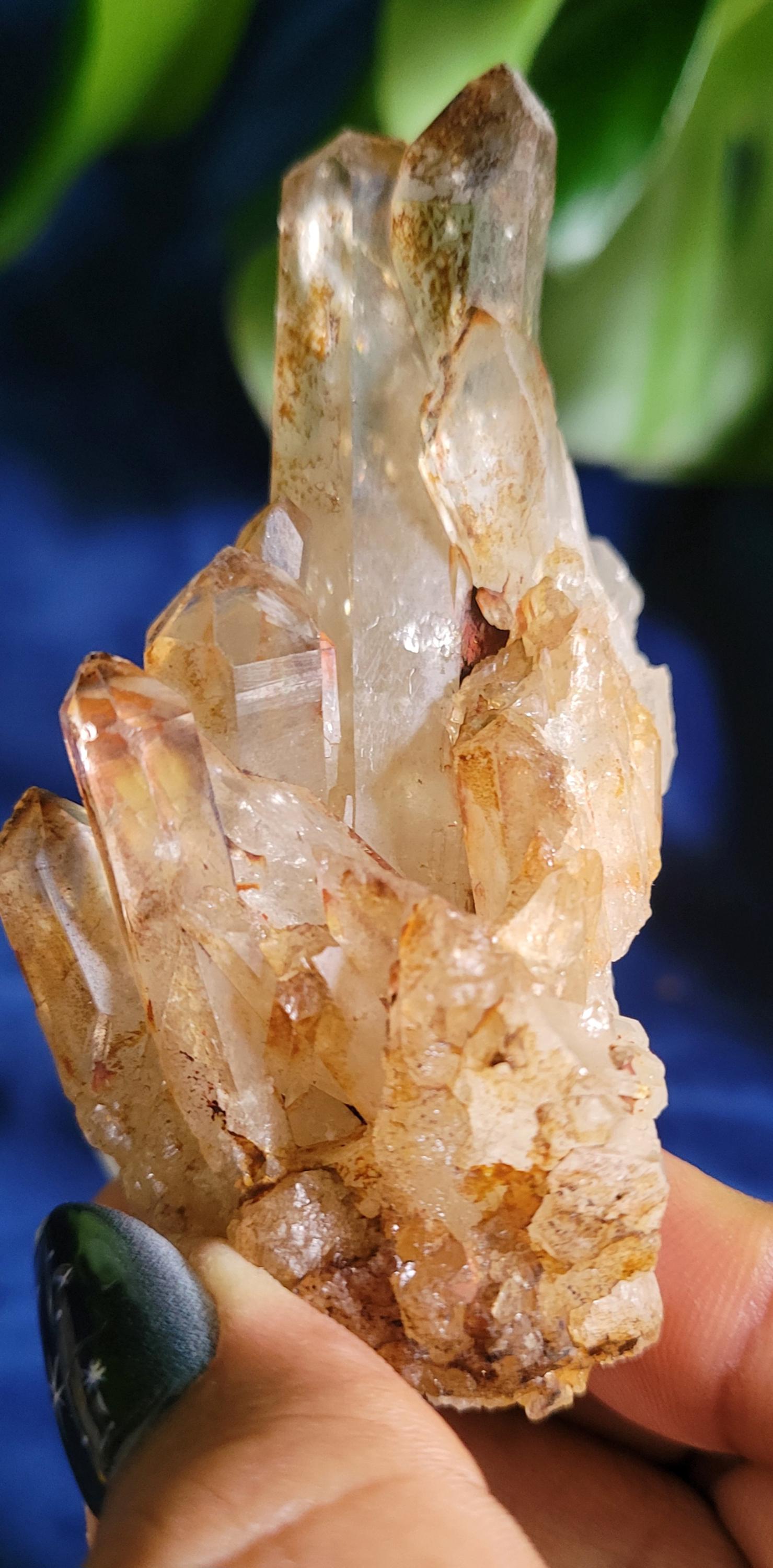 Natural Kundalini Citrine | Self-Standing Cluster from the Democratic Republic of Congo | Birthday Christmas Gift Ideas | Gold | Prosperity
