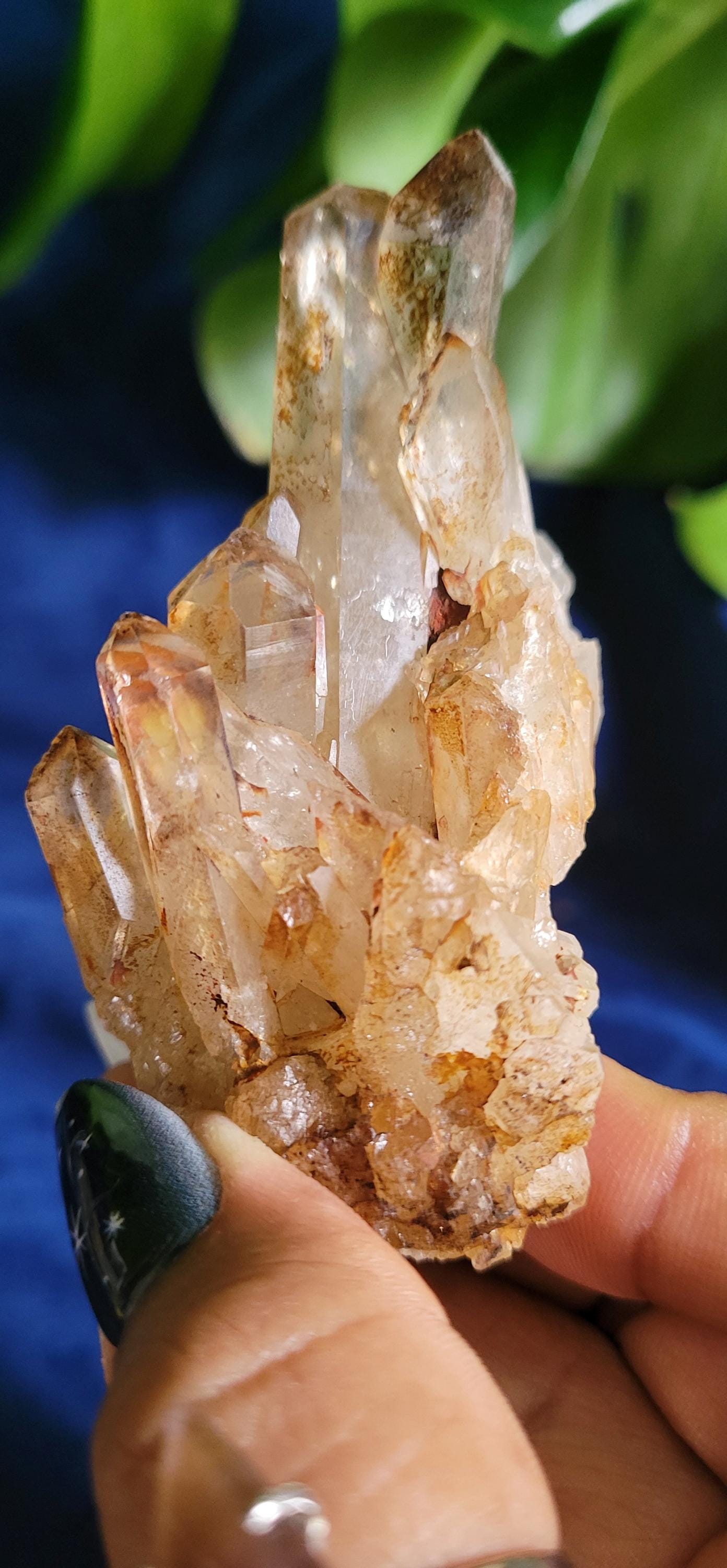 Natural Kundalini Citrine | Self-Standing Cluster from the Democratic Republic of Congo | Birthday Christmas Gift Ideas | Gold | Prosperity