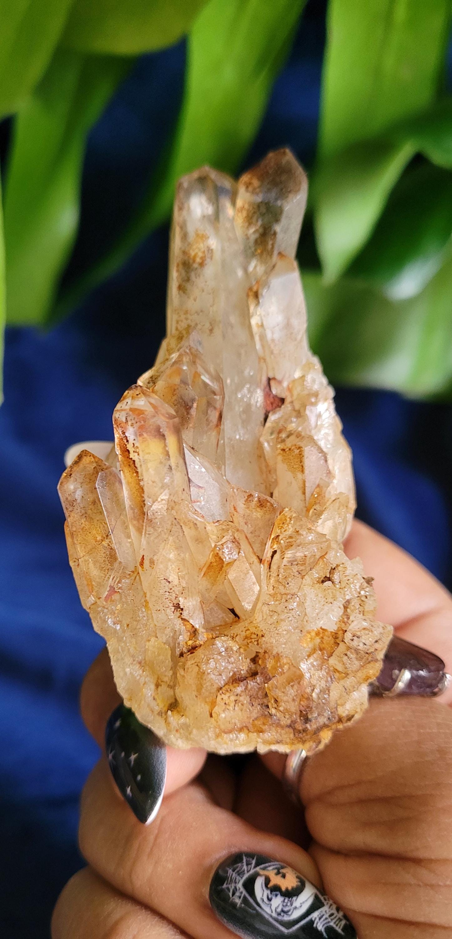 Natural Kundalini Citrine | Self-Standing Cluster from the Democratic Republic of Congo | Birthday Christmas Gift Ideas | Gold | Prosperity
