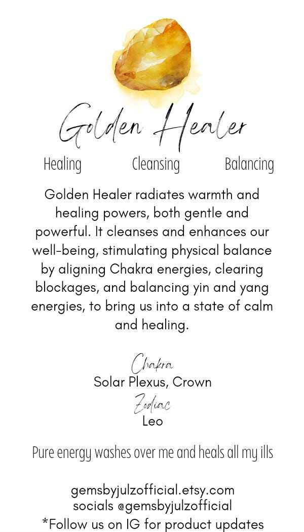 XL Exquisite High Quality Smoky Quartz gallet / palm stone crystal with Golden Healer