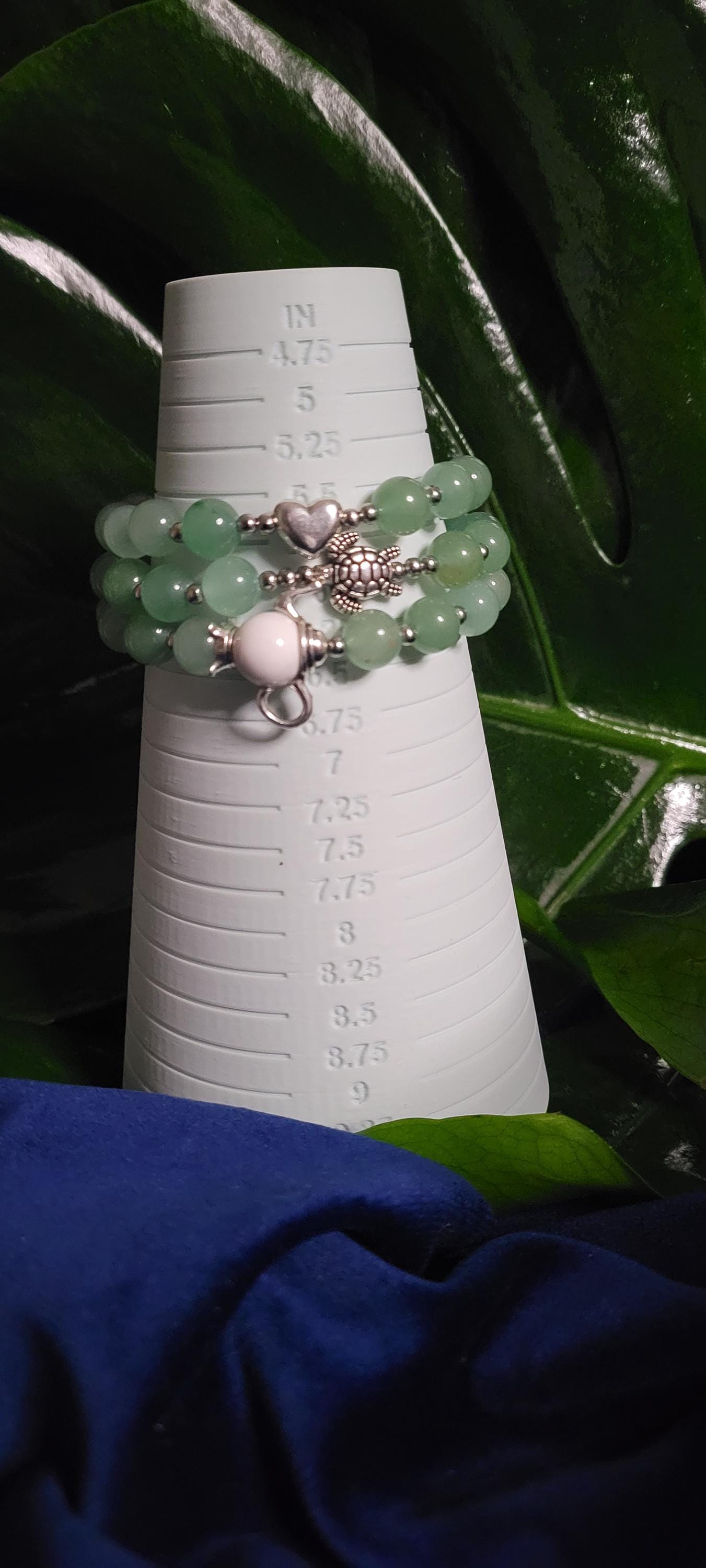 Manifest Strength & Success | 8mm Aventurine One-of-a-kind Crystal Bracelet | Gifts for him and her | Handmade Dainty Jewelry | Green