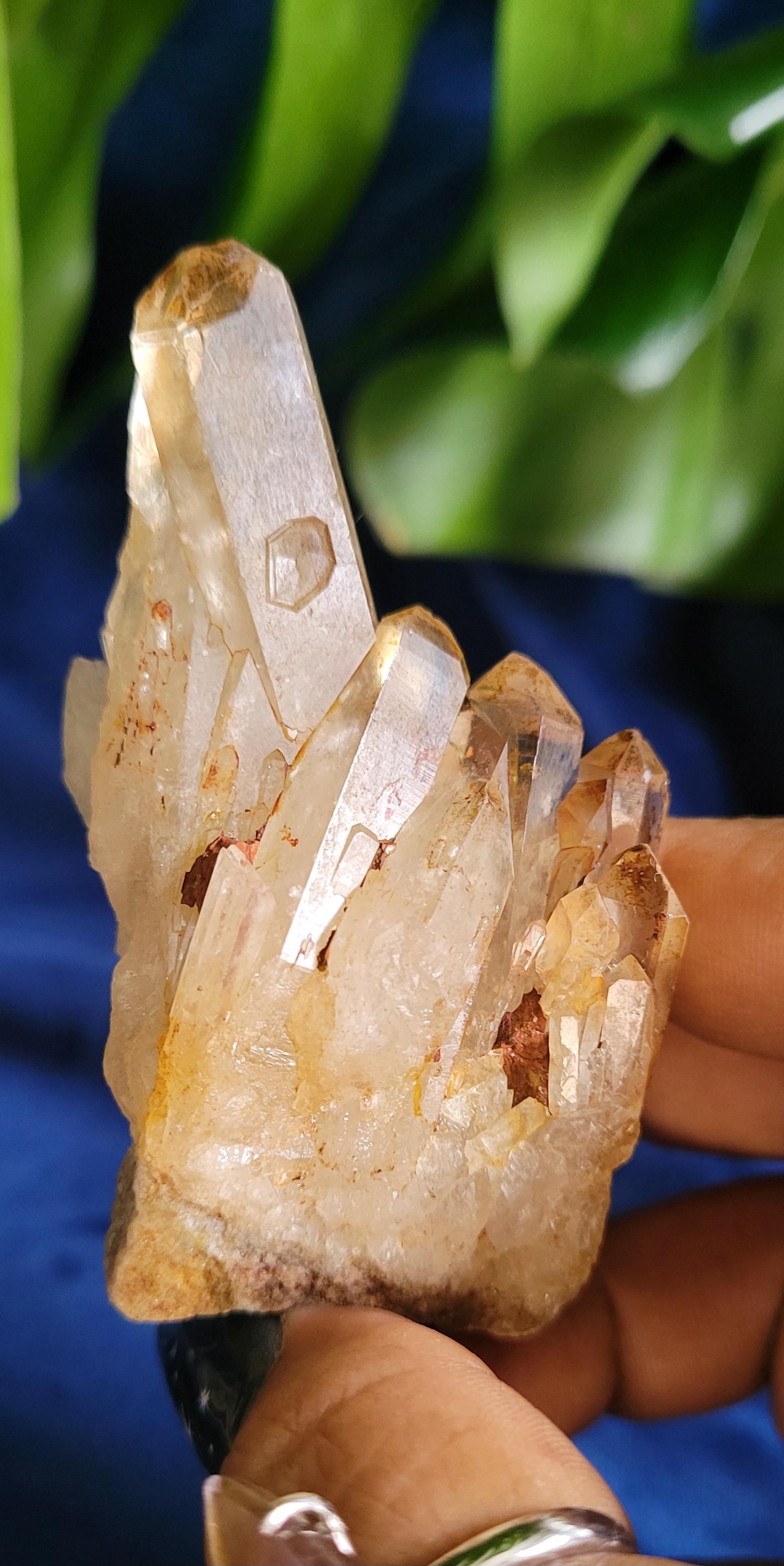 Natural Kundalini Citrine | Self-Standing Cluster from the Democratic Republic of Congo | Birthday Christmas Gift Ideas | Gold | Prosperity