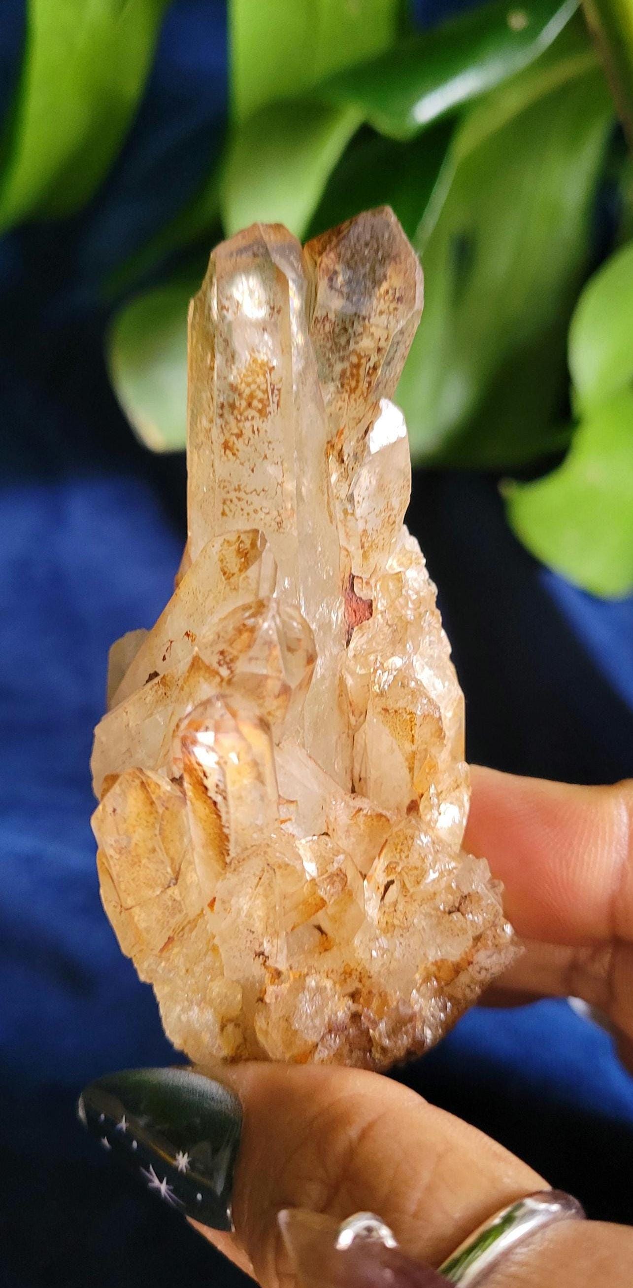 Natural Kundalini Citrine | Self-Standing Cluster from the Democratic Republic of Congo | Birthday Christmas Gift Ideas | Gold | Prosperity