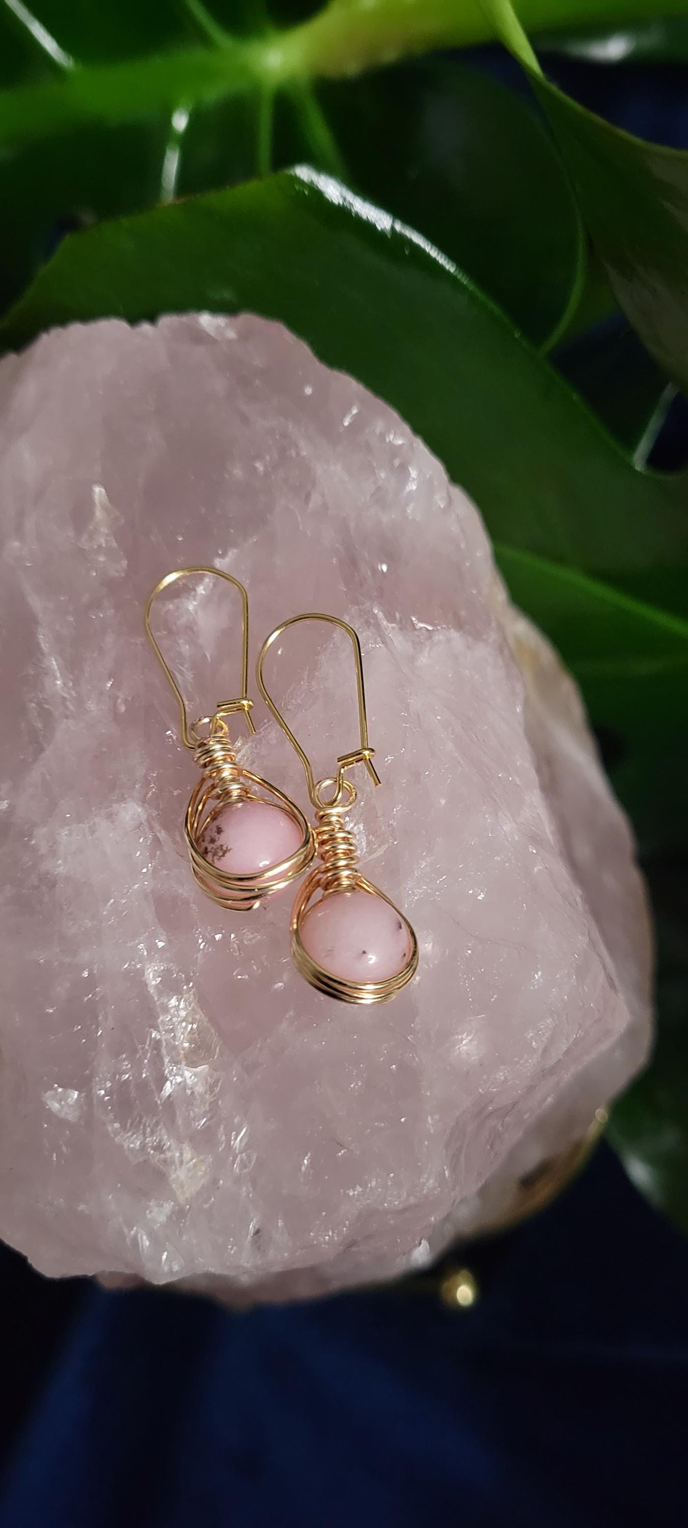 Handmade Dainty Drop Down Earrings | 10mm Crystal Beads | Unique Jewelry | Birthday or Valetines Day Love Gift | Queen Mother | The Lucy