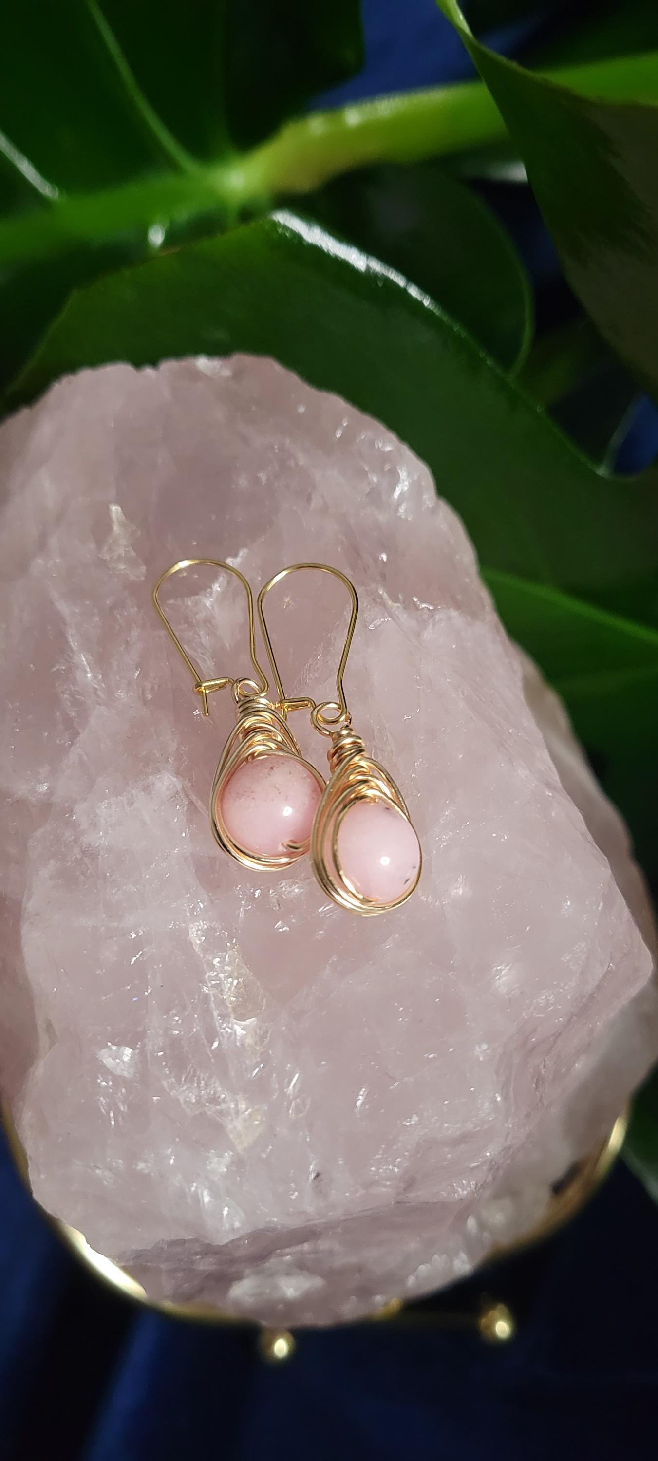 Handmade Dainty Drop Down Earrings | 10mm Crystal Beads | Unique Jewelry | Birthday or Valetines Day Love Gift | Queen Mother | The Lucy