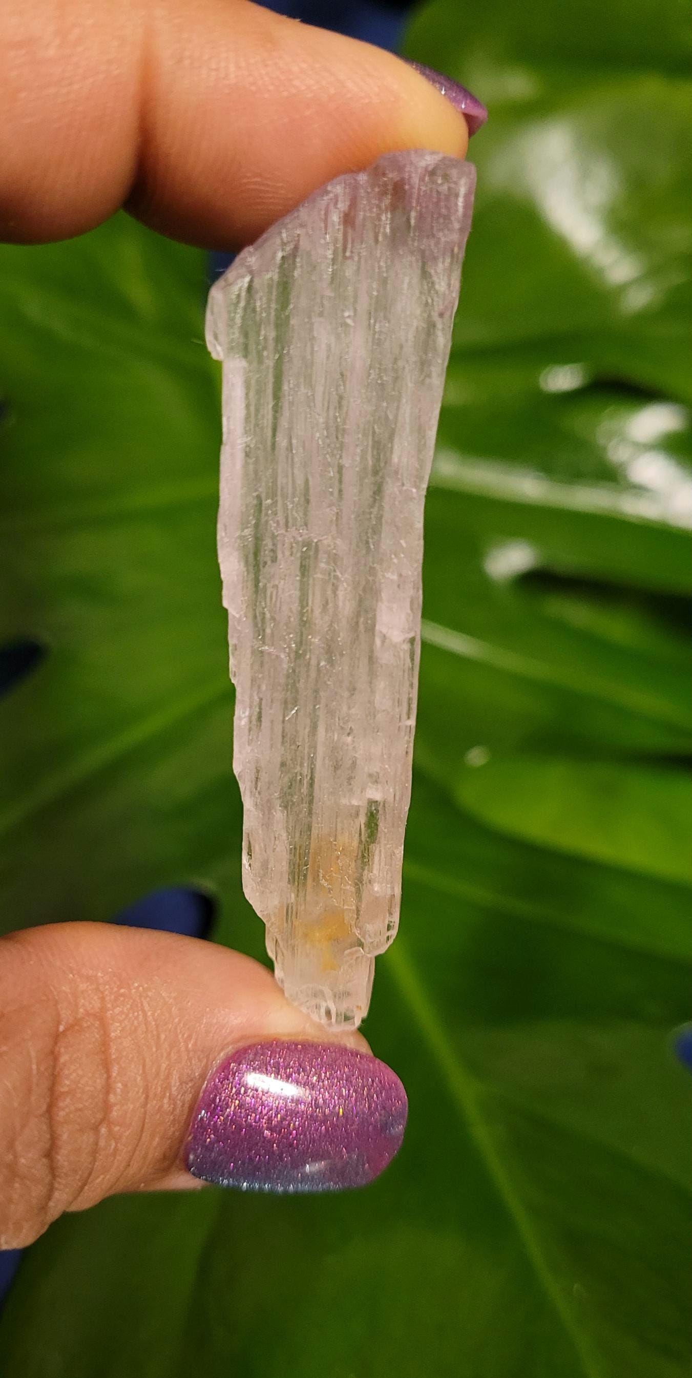 Etched & Translucent Gemmy Pink Kunzite | AAA Grade Crystal Specimen for Collectors | Heart Chakra | Love Gift Idea | Gorgeously Pink | 15g