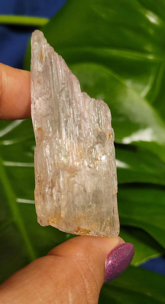 Etched & Translucent Gemmy Pink Kunzite | AAA Grade Crystal Specimen for Collectors | Heart Chakra | Love Gift Idea | Gorgeously Pink | 43g