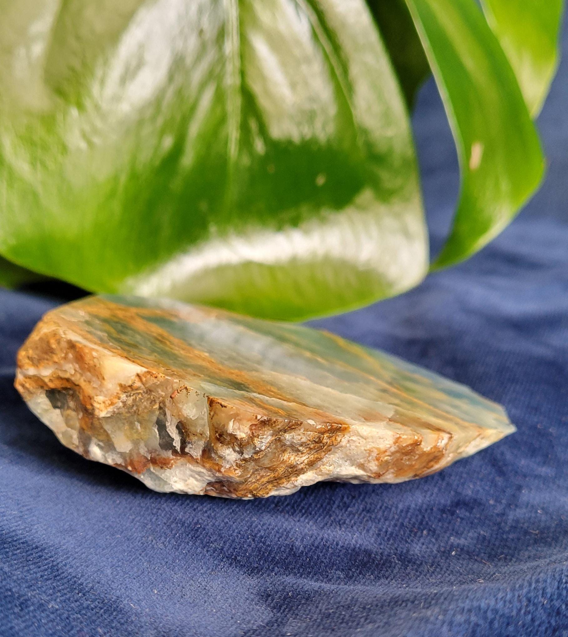 Gorgeous Uncommon Blue Onyx Slabs | Crystal Collector | Home Decor | Gift Ideas | Grounding & Strength | Root Chakra | From Mexico
