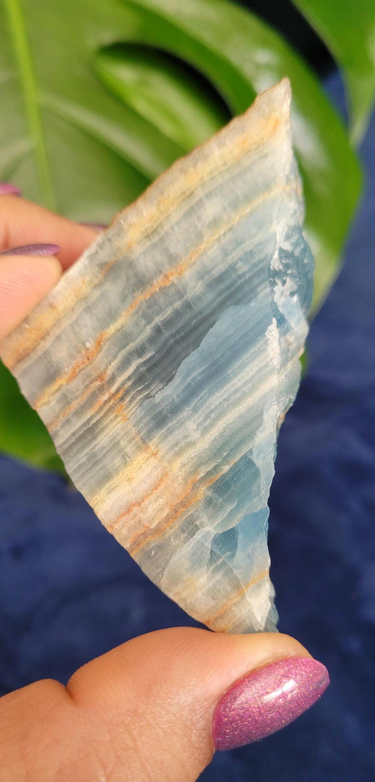 Gorgeous Uncommon Blue Onyx Slabs | Crystal Collector | Home Decor | Gift Ideas | Grounding & Strength | Root Chakra | From Mexico