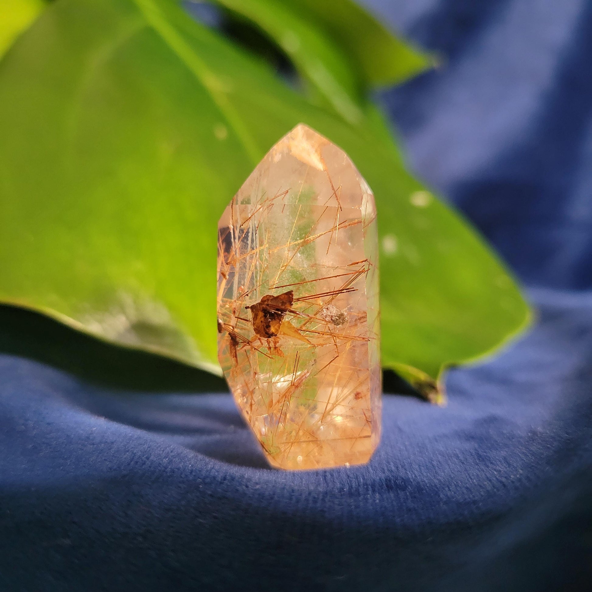 AAA Grade High Quality Gold & Red Copper Rutile Quartz Crystal from Brazil with Phantoms | Gorgeous Unique Crystal Collector Gift | Love|24g