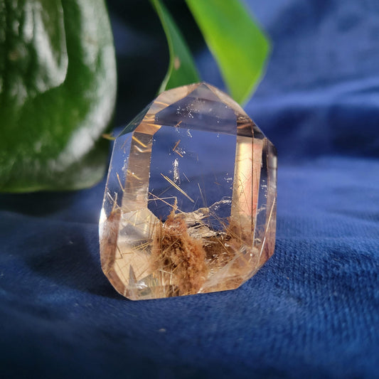 AAA Grade High Quality Gold Rutile & Lodolite Quartz Crystal from Brazil | Gorgeous Unique Crystal Collector Gift | Love Energy | 30g