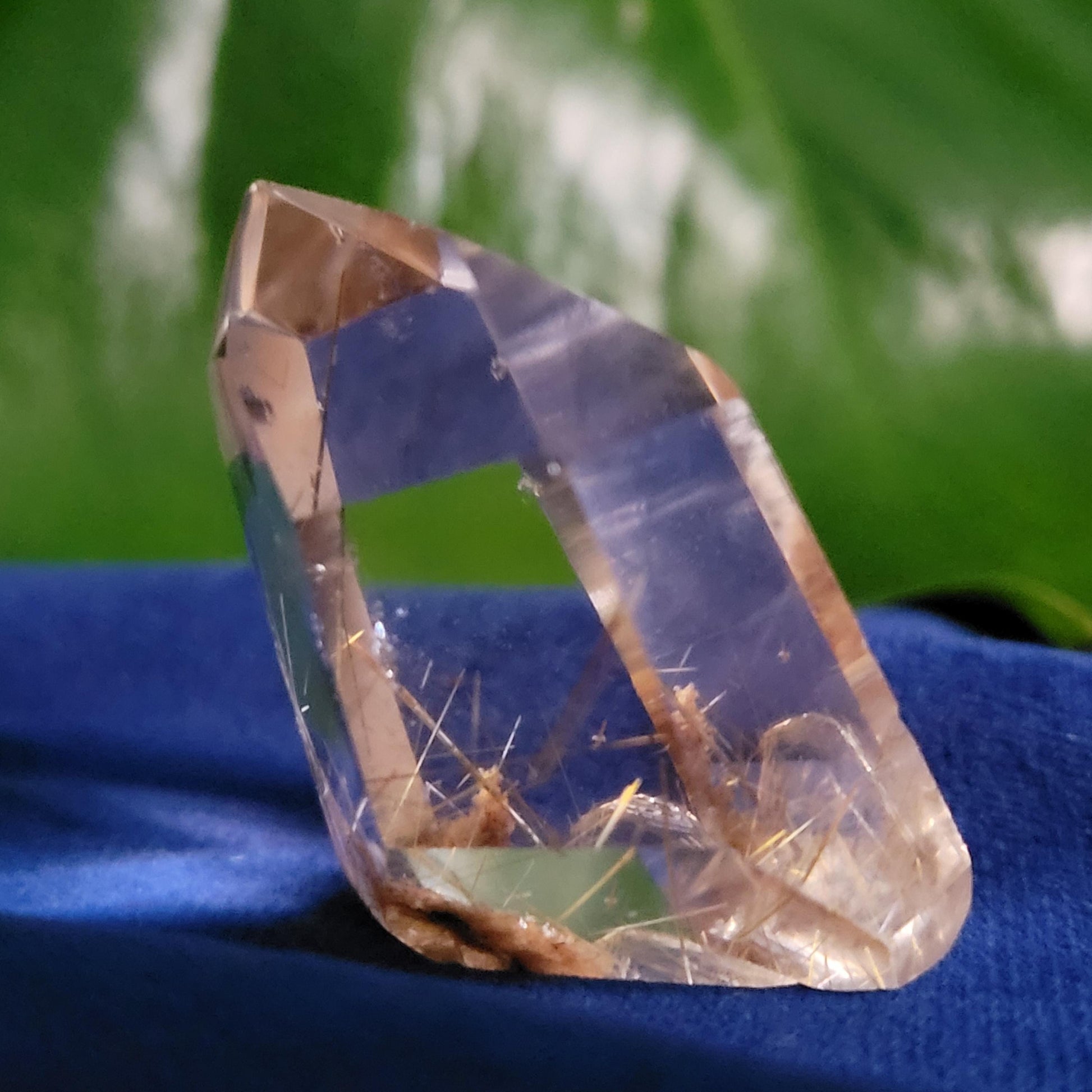 AAA Grade High Quality Gold Rutile & Lodolite Quartz Crystal from Brazil | Gorgeous Unique Crystal Collector Gift | Love Energy | 30g