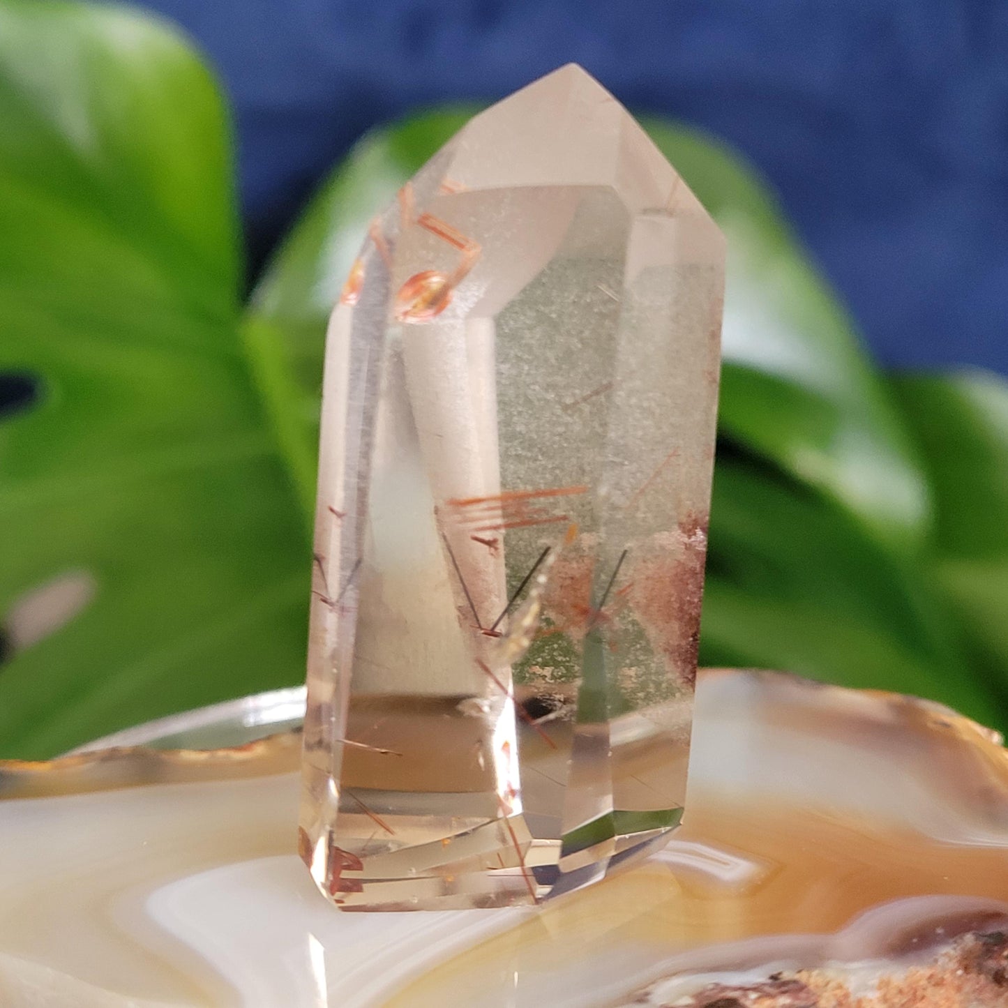 AAA Grade High Quality Gold & Red Copper Rutile Quartz Crystal from Brazil with Phantoms | Gorgeous Unique Crystal Collector Gift | Love|31g