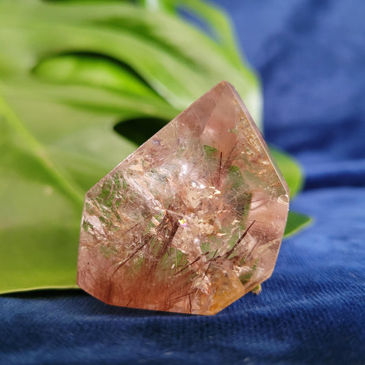 AAA Grade High Quality Red Copper Rutile Quartz Crystal with Rainbows from Brazil | Gorgeous Unique Crystal Collector Gift | Love | 33g