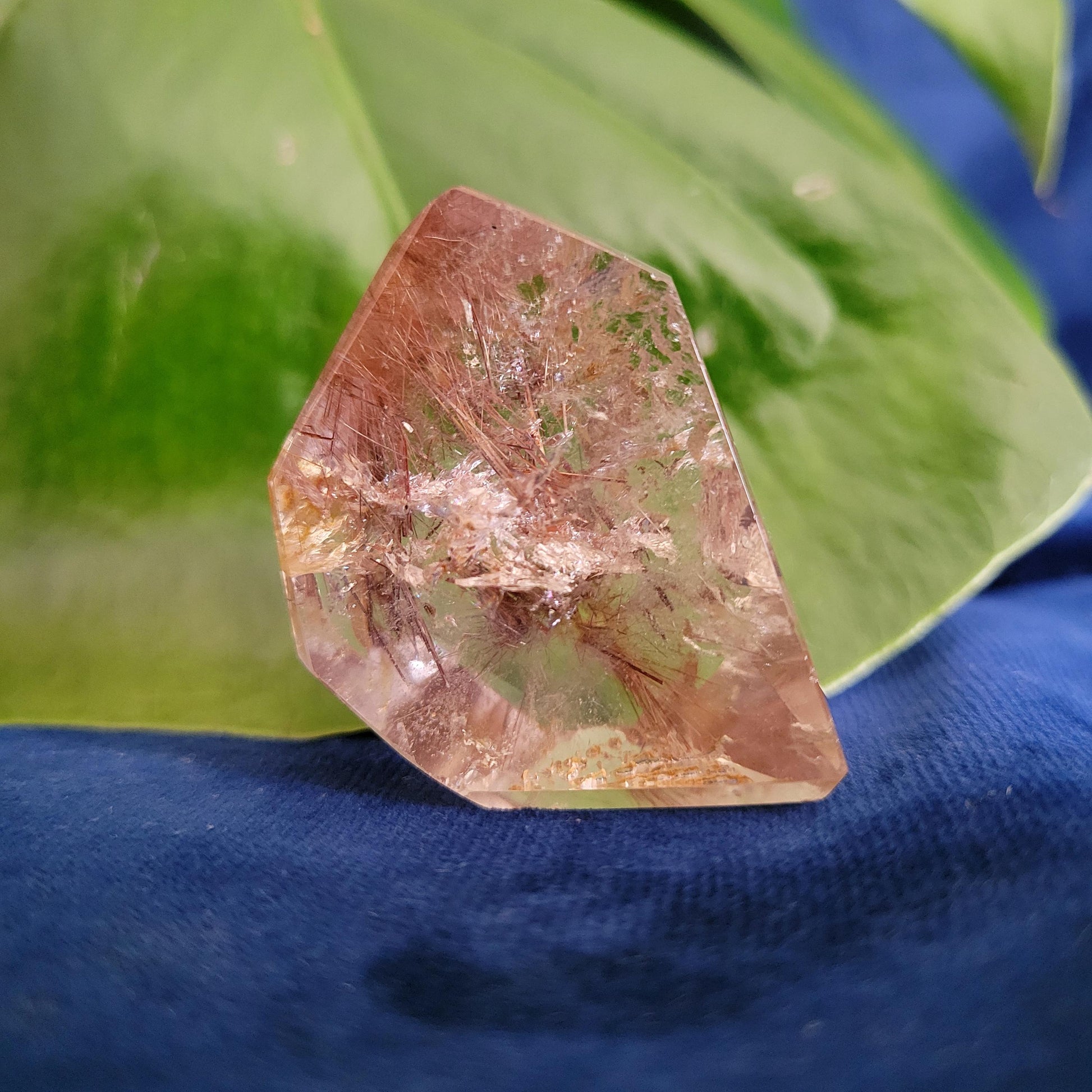 AAA Grade High Quality Red Copper Rutile Quartz Crystal with Rainbows from Brazil | Gorgeous Unique Crystal Collector Gift | Love | 33g