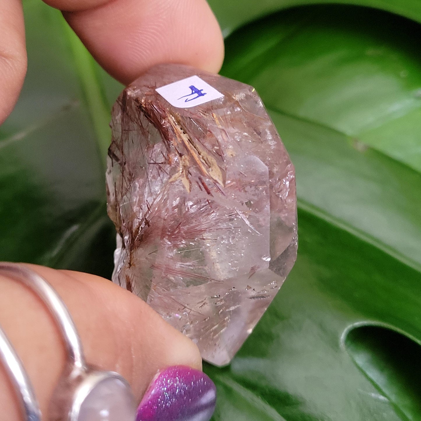 AAA Grade High Quality Red Copper Rutile Quartz Crystal with Rainbows from Brazil | Gorgeous Unique Crystal Collector Gift | Love | 33g