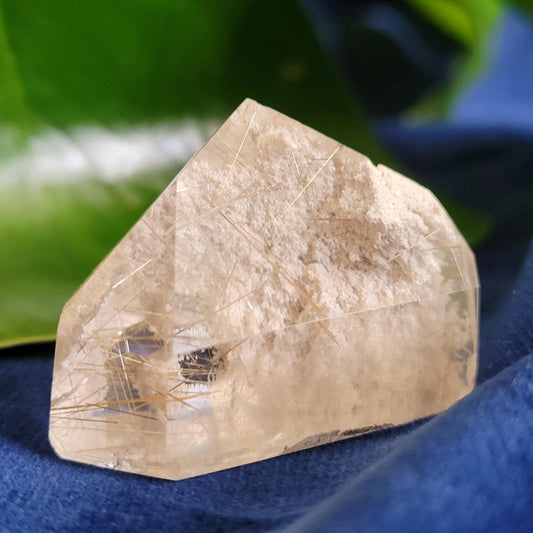 AAA Grade High Quality Gold Rutile Lodolite Quartz Crystal from Brazil | Gorgeous Unique Crystal Collector Gift | Love and Abundance | 25g