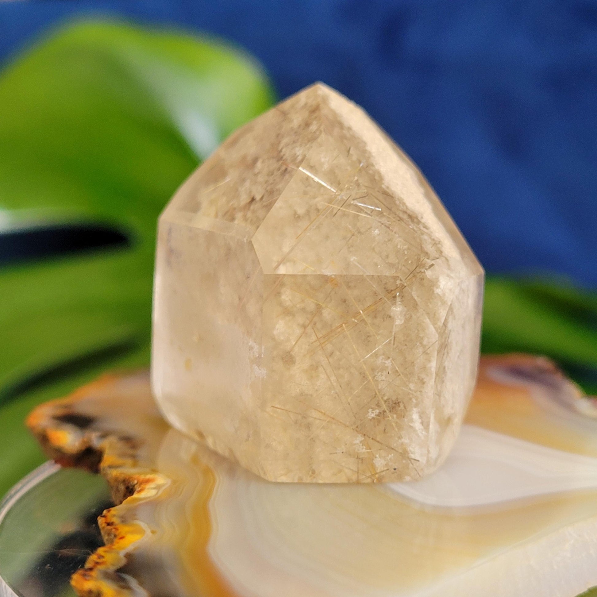 AAA Grade High Quality Gold Rutile Lodolite Quartz Crystal from Brazil | Gorgeous Unique Crystal Collector Gift | Love and Abundance | 34g