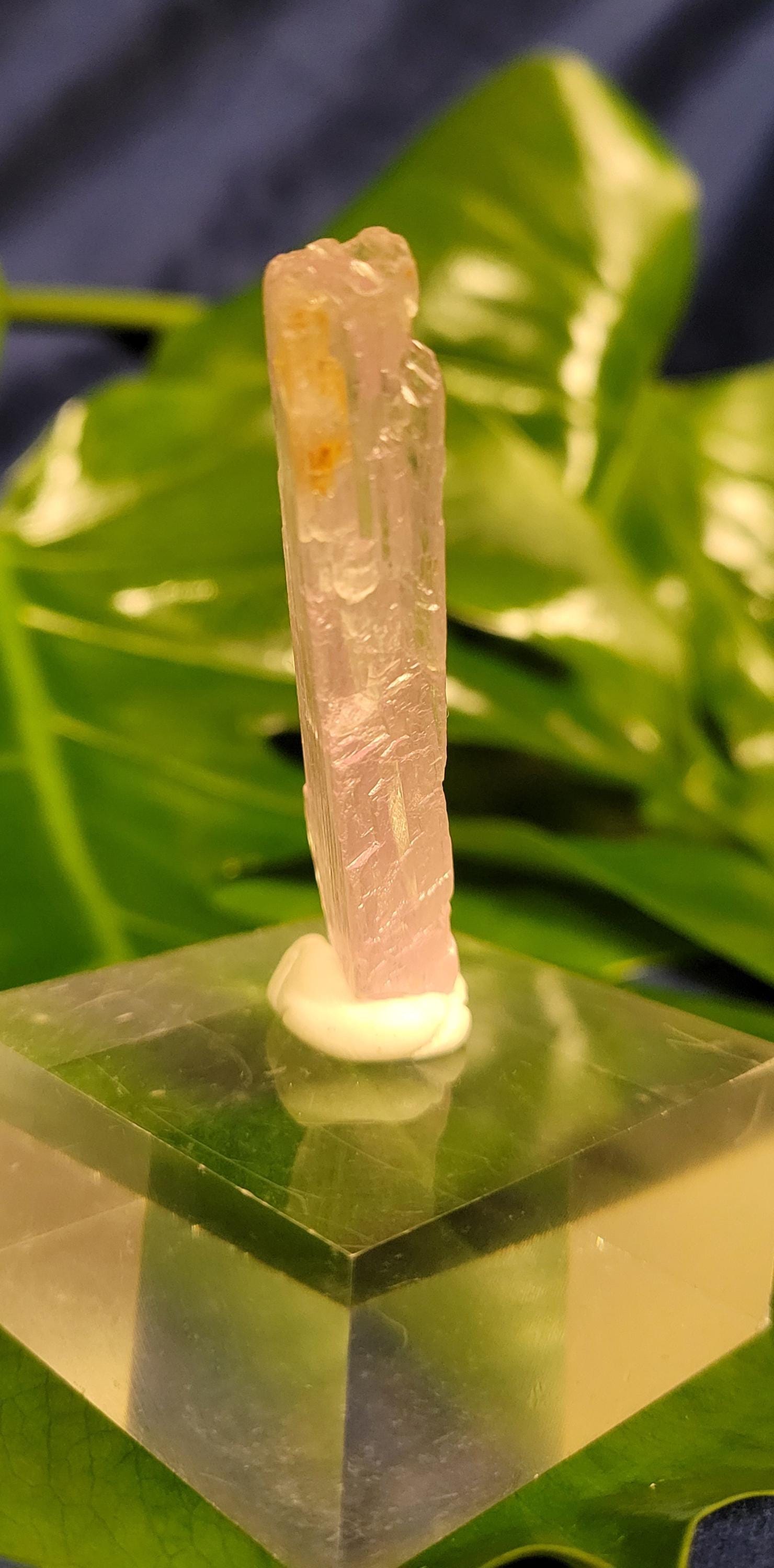 Etched & Translucent Gemmy Pink Kunzite | AAA Grade Crystal Specimen for Collectors | Heart Chakra | Love Gift Idea | Gorgeously Pink | 15g