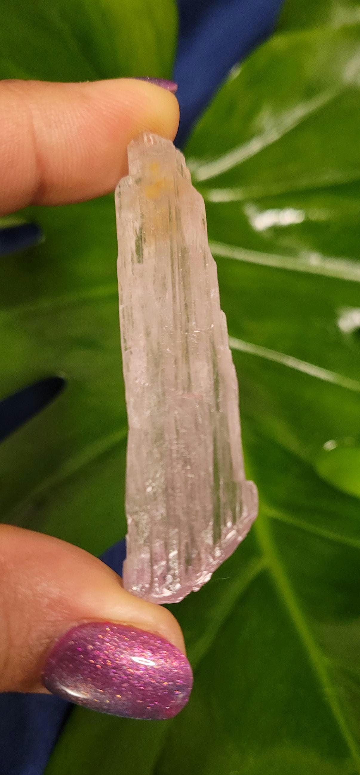 Etched & Translucent Gemmy Pink Kunzite | AAA Grade Crystal Specimen for Collectors | Heart Chakra | Love Gift Idea | Gorgeously Pink | 15g