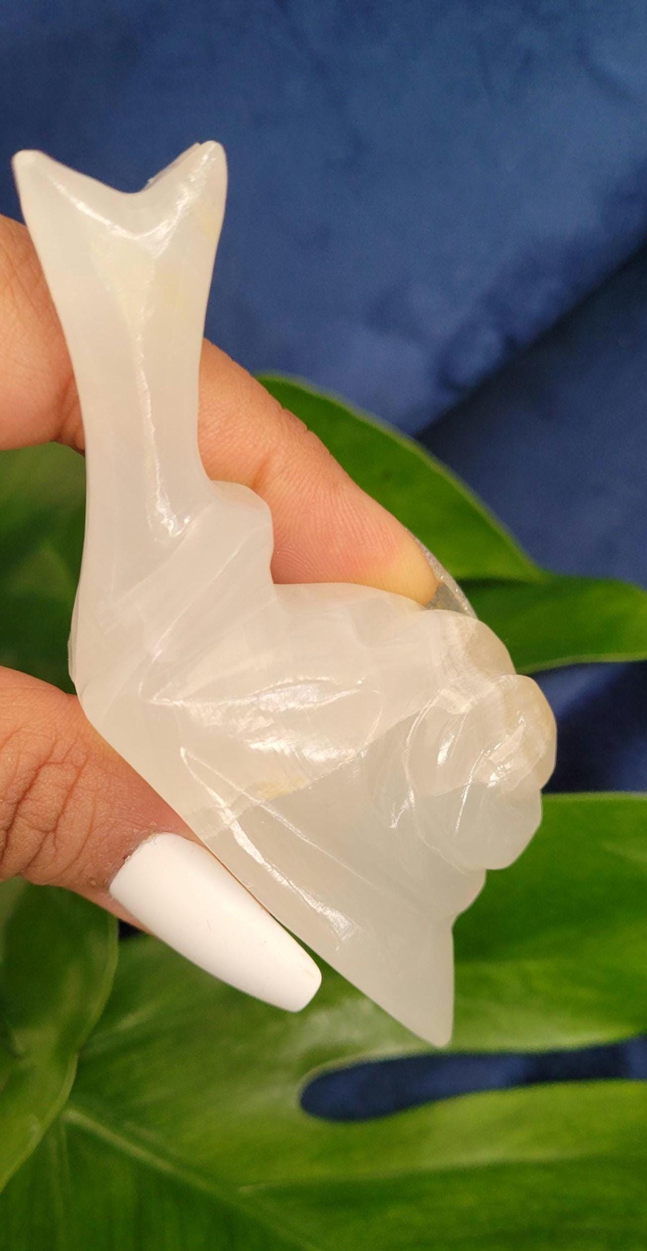 Snail Crystal Carvings | Collectors Home Decor | Gift Ideas | Grounding & Strength | Root Chakra | Handcarved White Onyx from Mexico