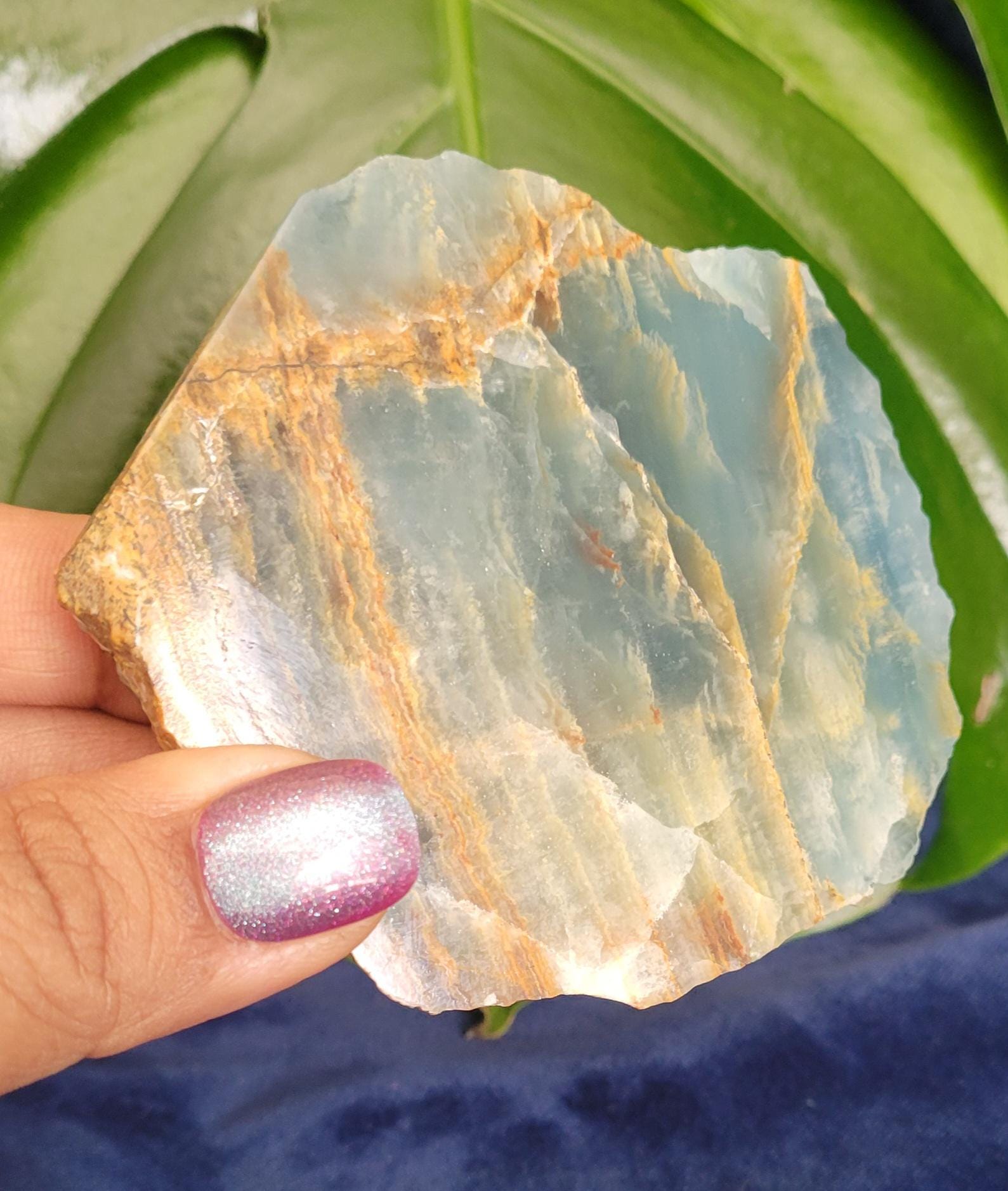 Gorgeous Uncommon Blue Onyx Slabs | Crystal Collector | Home Decor | Gift Ideas | Grounding & Strength | Root Chakra | From Mexico